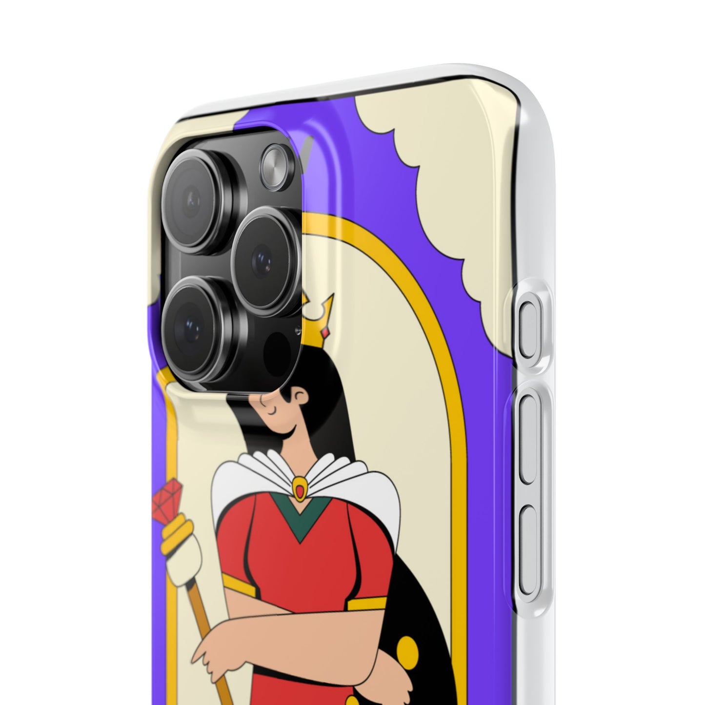 Tarot Empress Slim Phone Case — The Empress Card Design, Feminine Protective Phone Cover