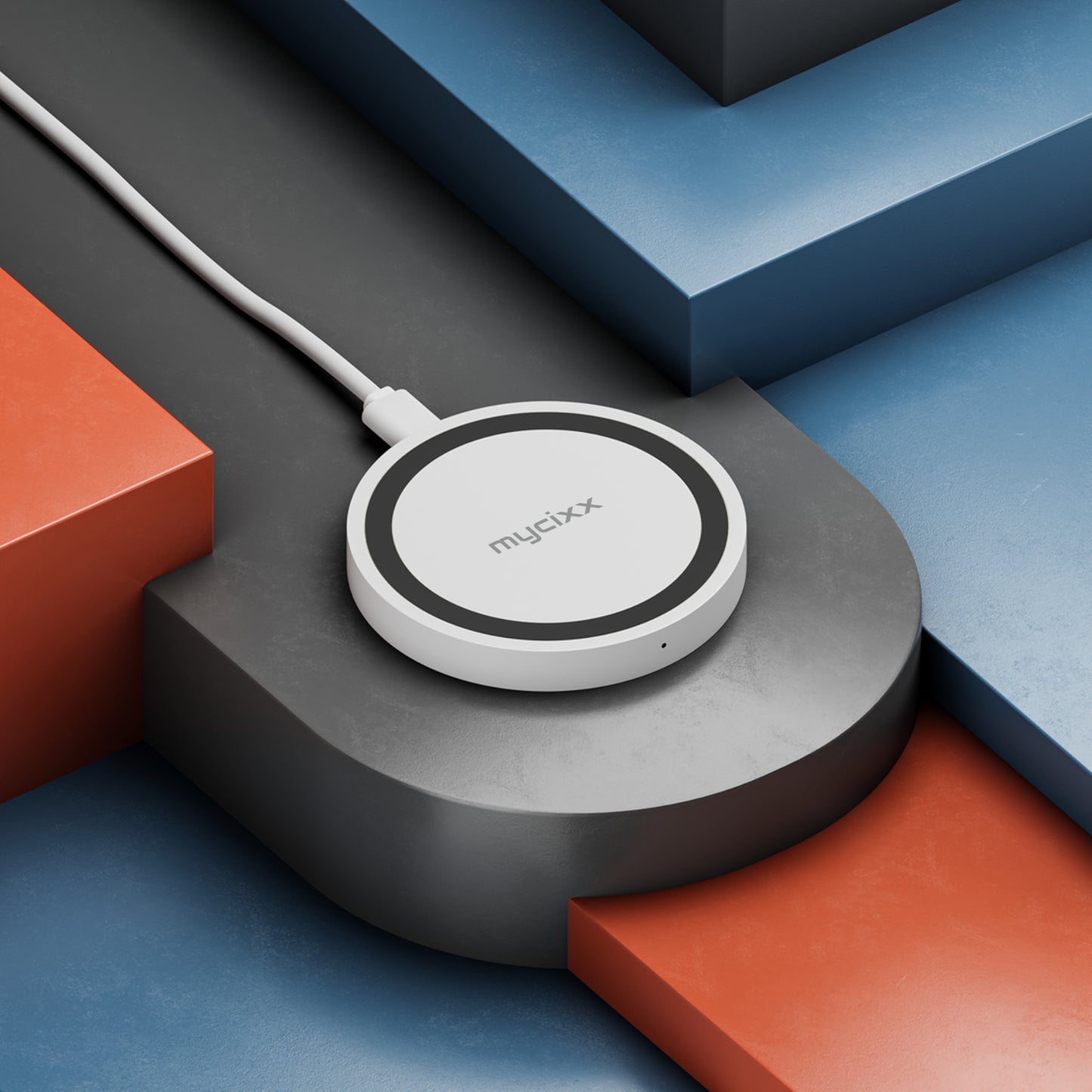 Modern Wireless Charging Pad, Minimalist Charging Station, Desk Accessory, Tech Gift, Home Office Decor, Personalized Charging