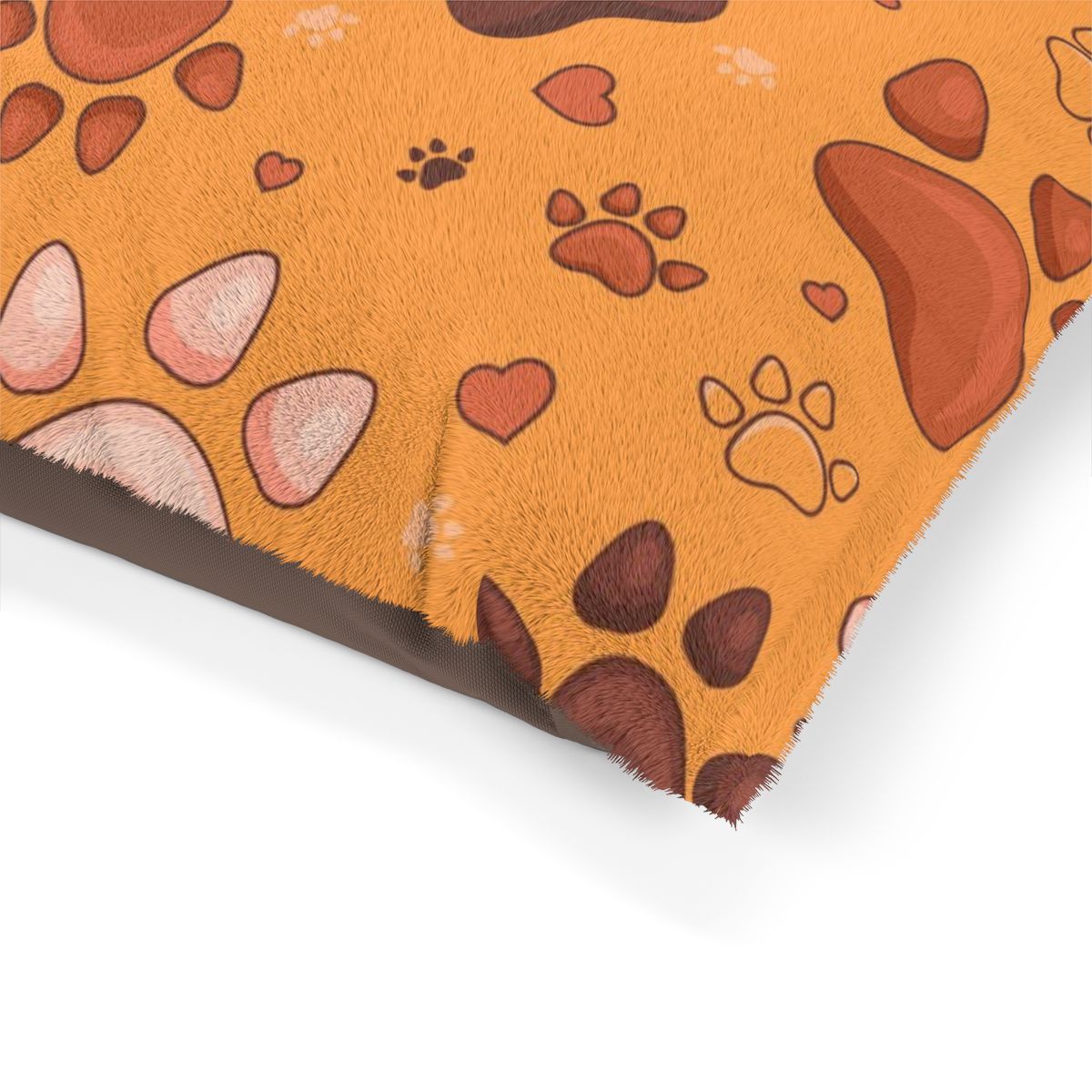Cozy Pet Bed with Paw Print Design