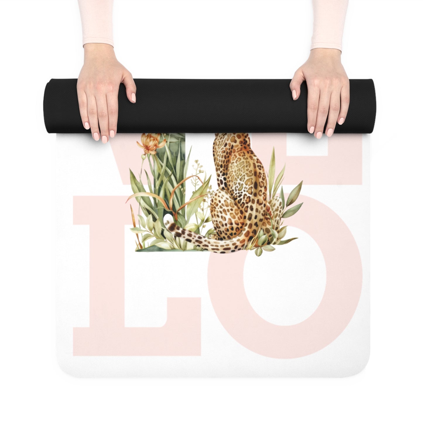 ✔ Love Nature Rubber Yoga Mat — Floral Bird Print Fitness Mat
