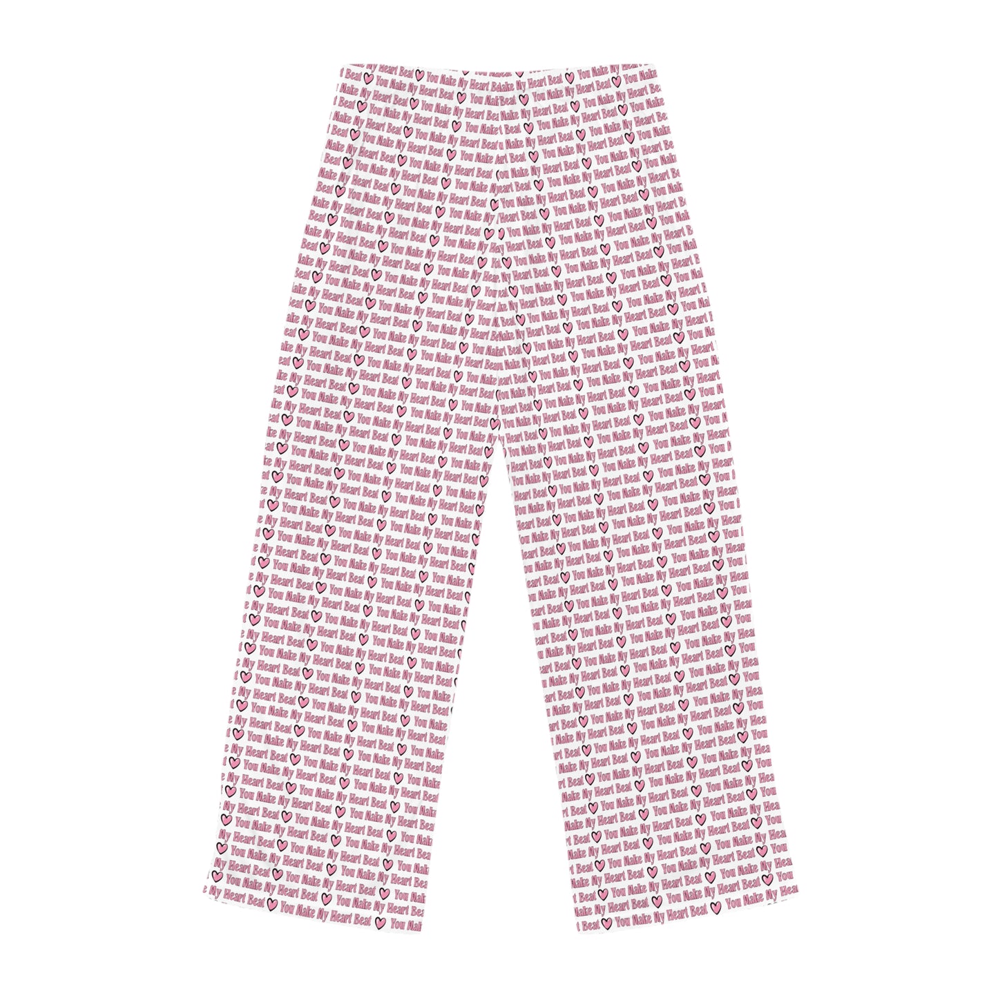 Women's 'Let's Stay Home' Cozy Pajama Pants - Pink All-Over Print