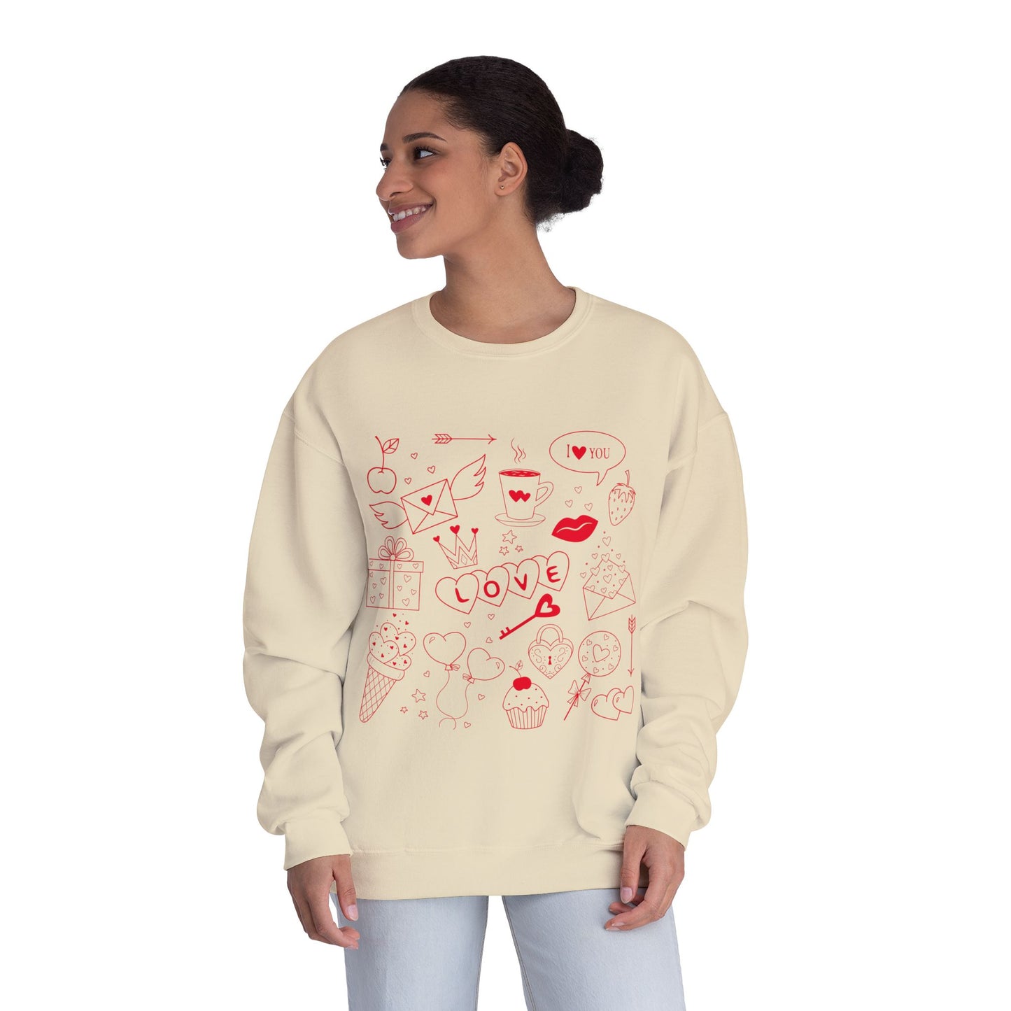 Love Doodle Crewneck Sweatshirt