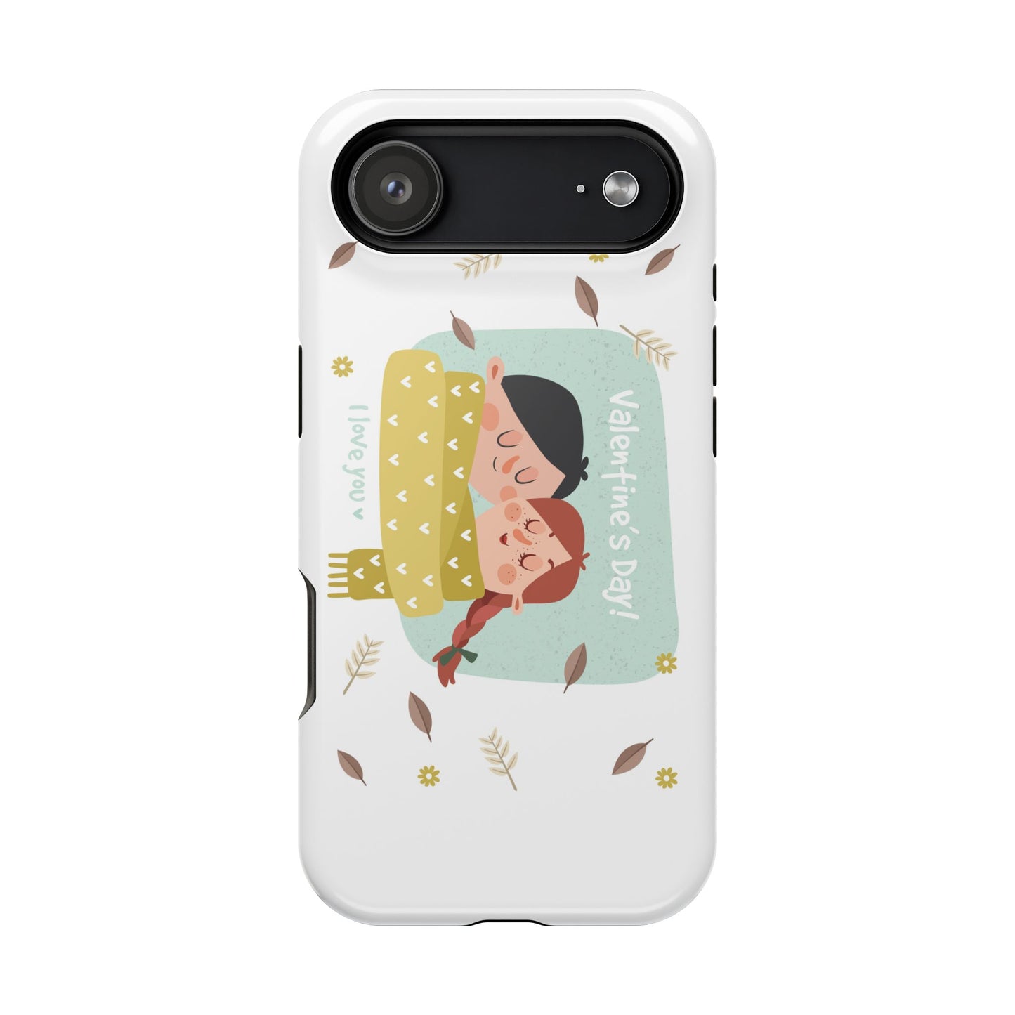 Valentine's Day Cute Couple Phone Case — Magnetic Impact-Resistant