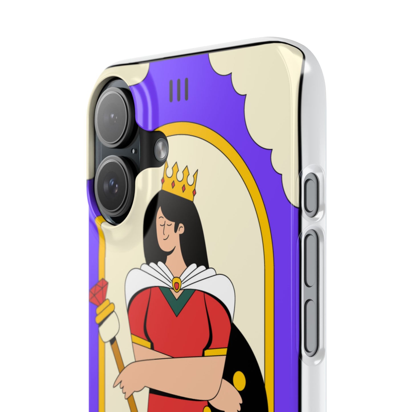 Tarot Empress Slim Phone Case — The Empress Card Design, Feminine Protective Phone Cover
