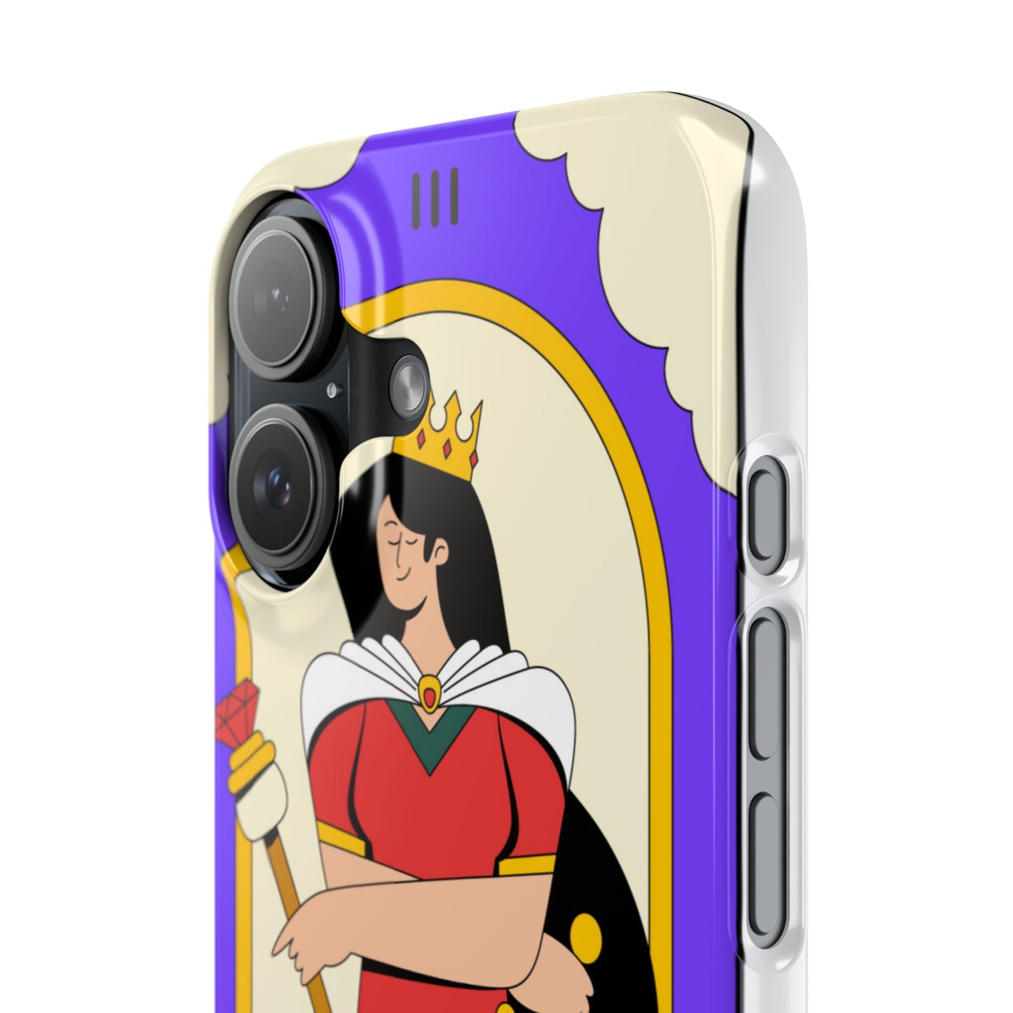 Tarot Empress Slim Phone Case — The Empress Card Design, Feminine Protective Phone Cover