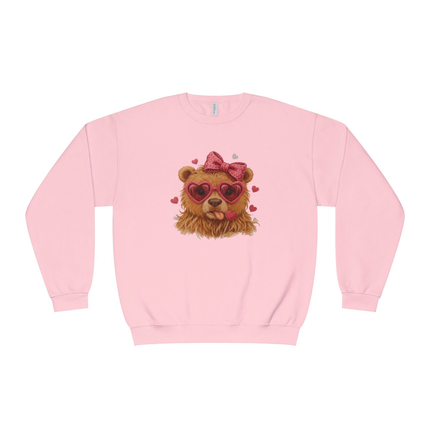 Bear with Heart Sunglasses Crewneck Sweatshirt