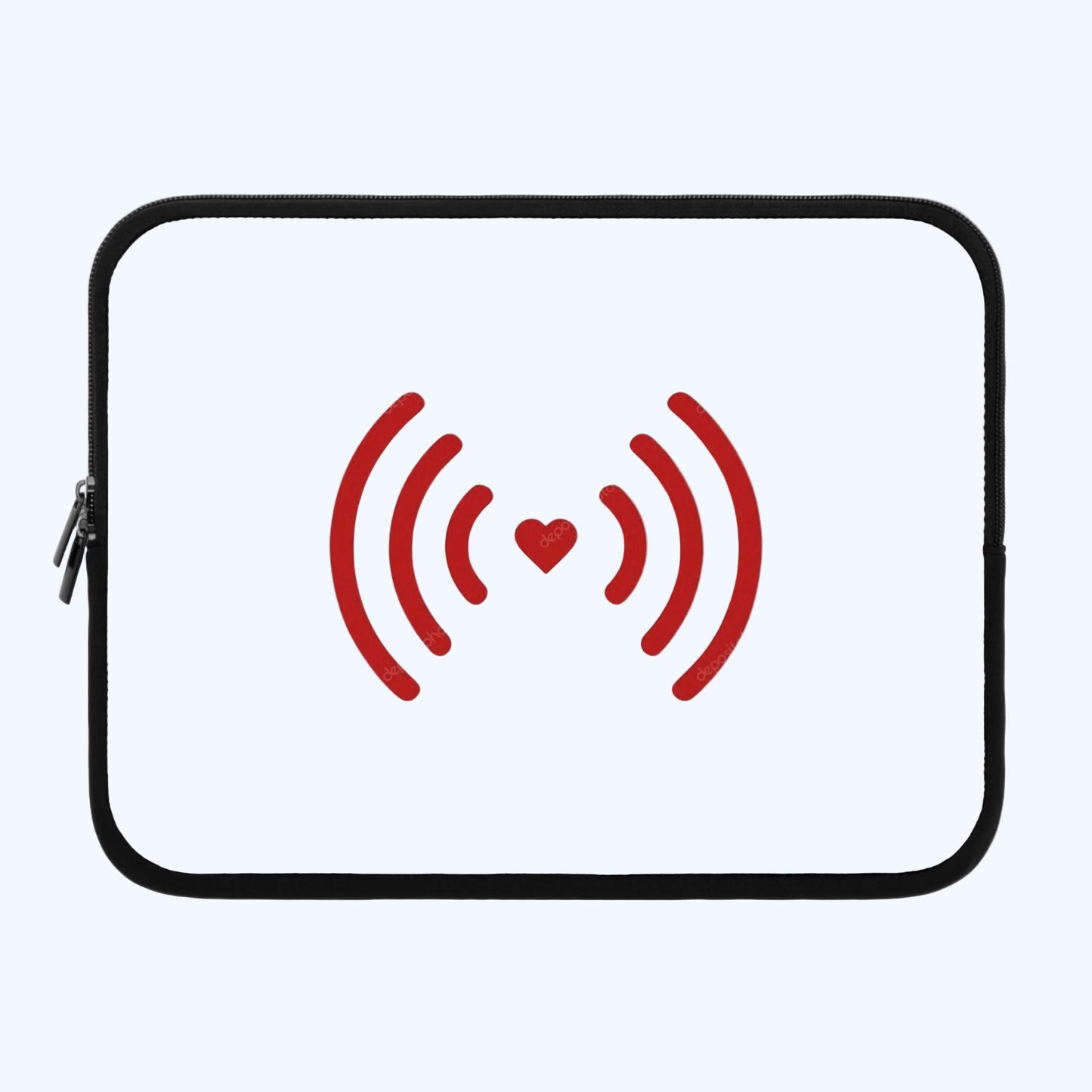 Laptop Sleeve with Heartbeat Design | Tech Gift for Love, Valentine's Day, Birthday, Computer Case, Personalized Sleeve