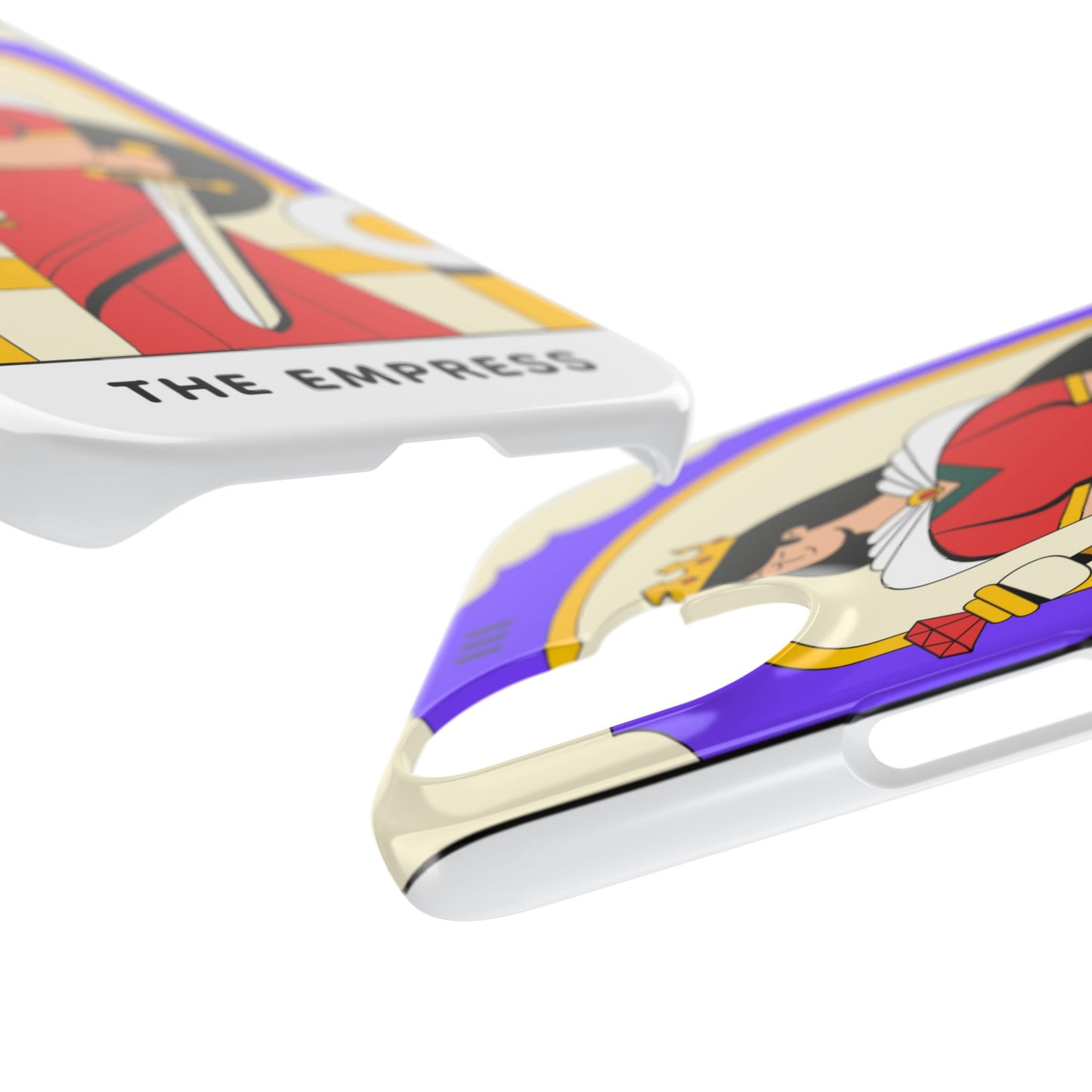 Tarot Empress Slim Phone Case — The Empress Card Design, Feminine Protective Phone Cover