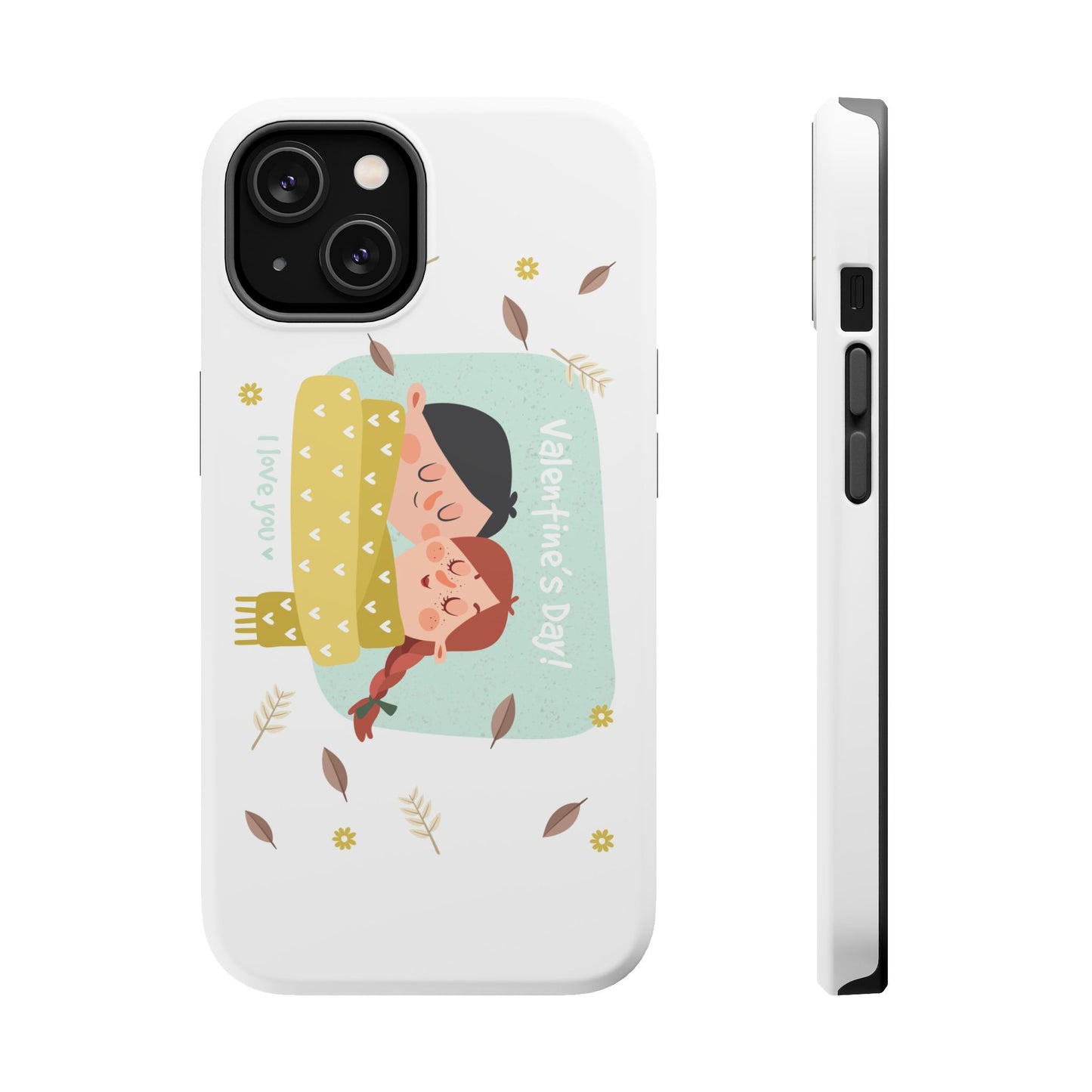 Valentine's Day Cute Couple Phone Case — Magnetic Impact-Resistant