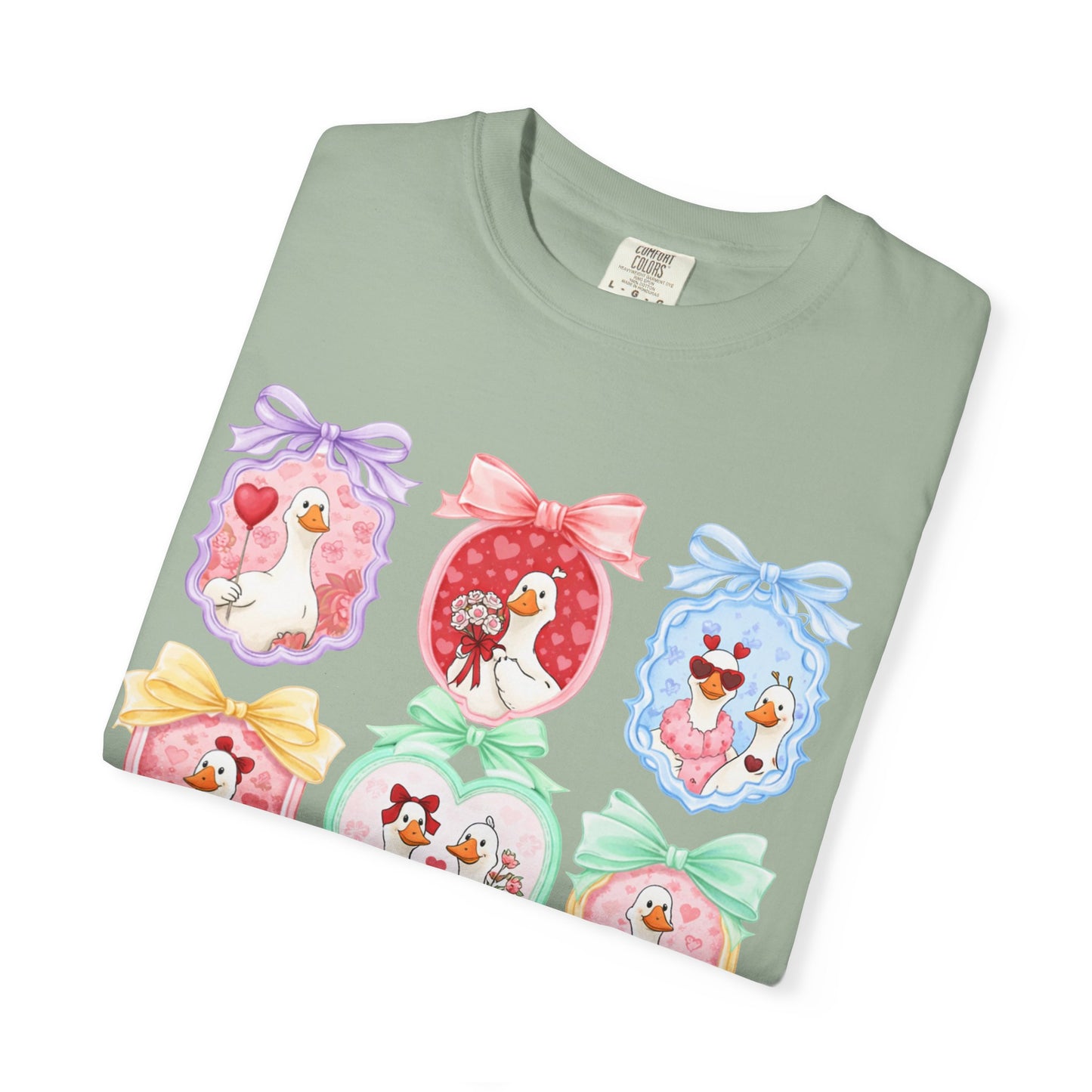Cute Vintage Frame Dogs T-Shirt — Whimsical Pastel Puppy Art Tee