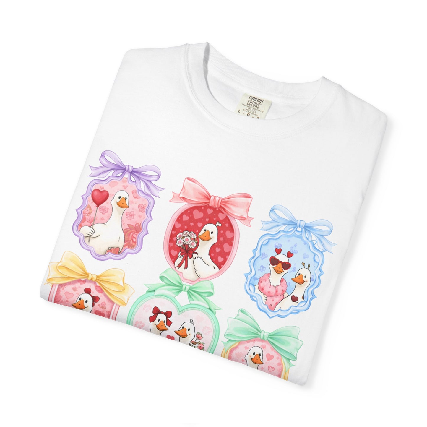 Cute Vintage Frame Dogs T-Shirt — Whimsical Pastel Puppy Art Tee