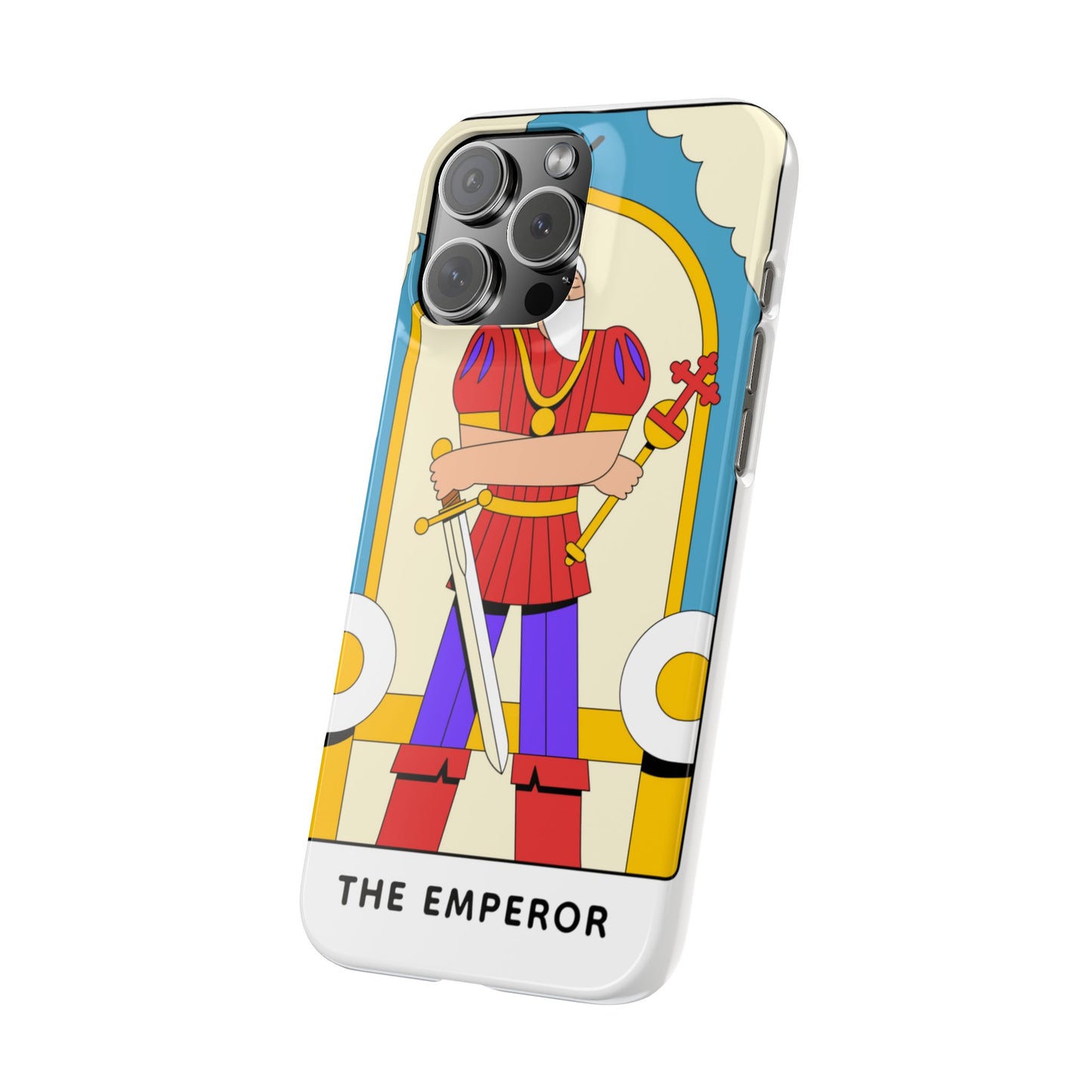 The Emperor Tarot Slim Case — Illustrated Tarot Phone Case