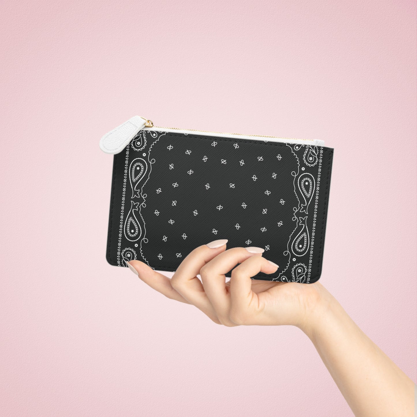Stylish Bandana Mini Clutch Bag, Trendy Purse, Everyday Organizer, Gift for Her, Fashion Accessory