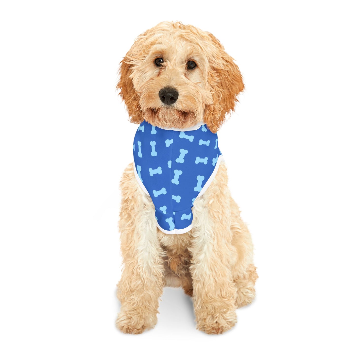 Dog Lover's Blue Bone Pattern Pet Hoodie