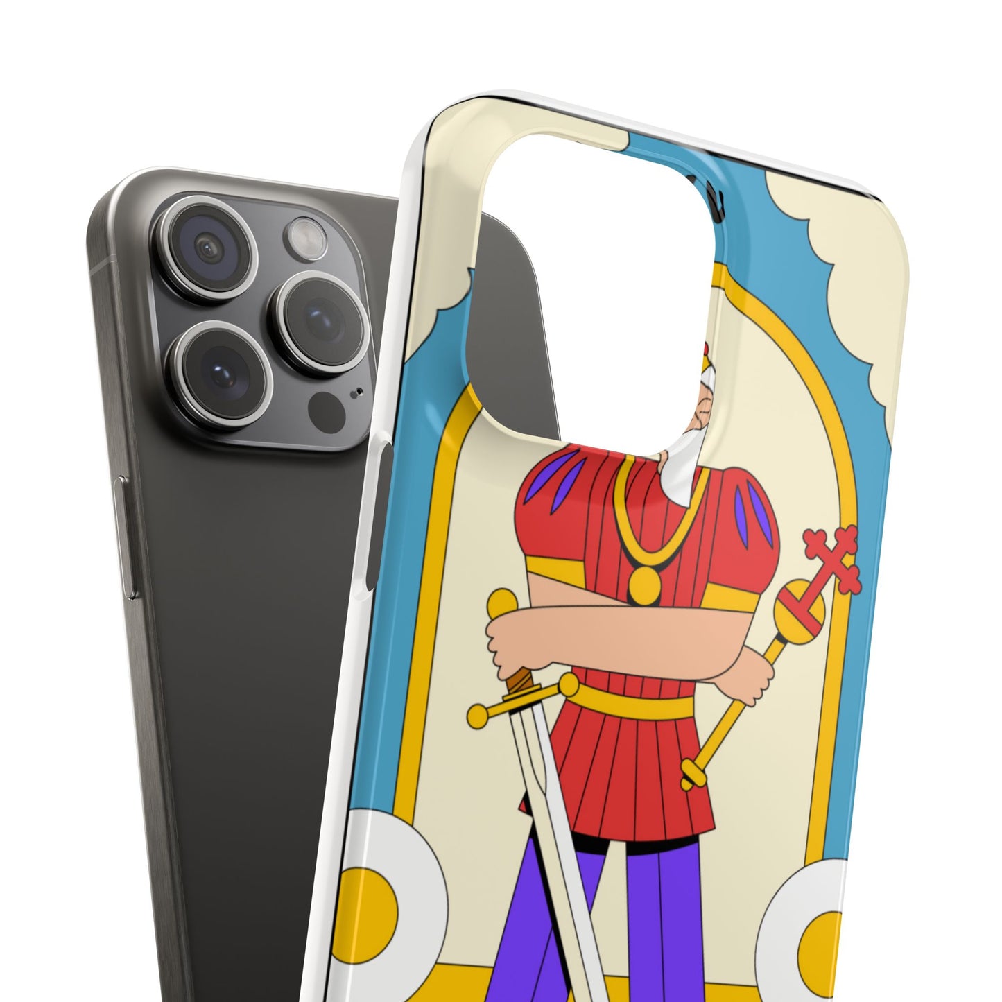The Emperor Tarot Slim Case — Illustrated Tarot Phone Case