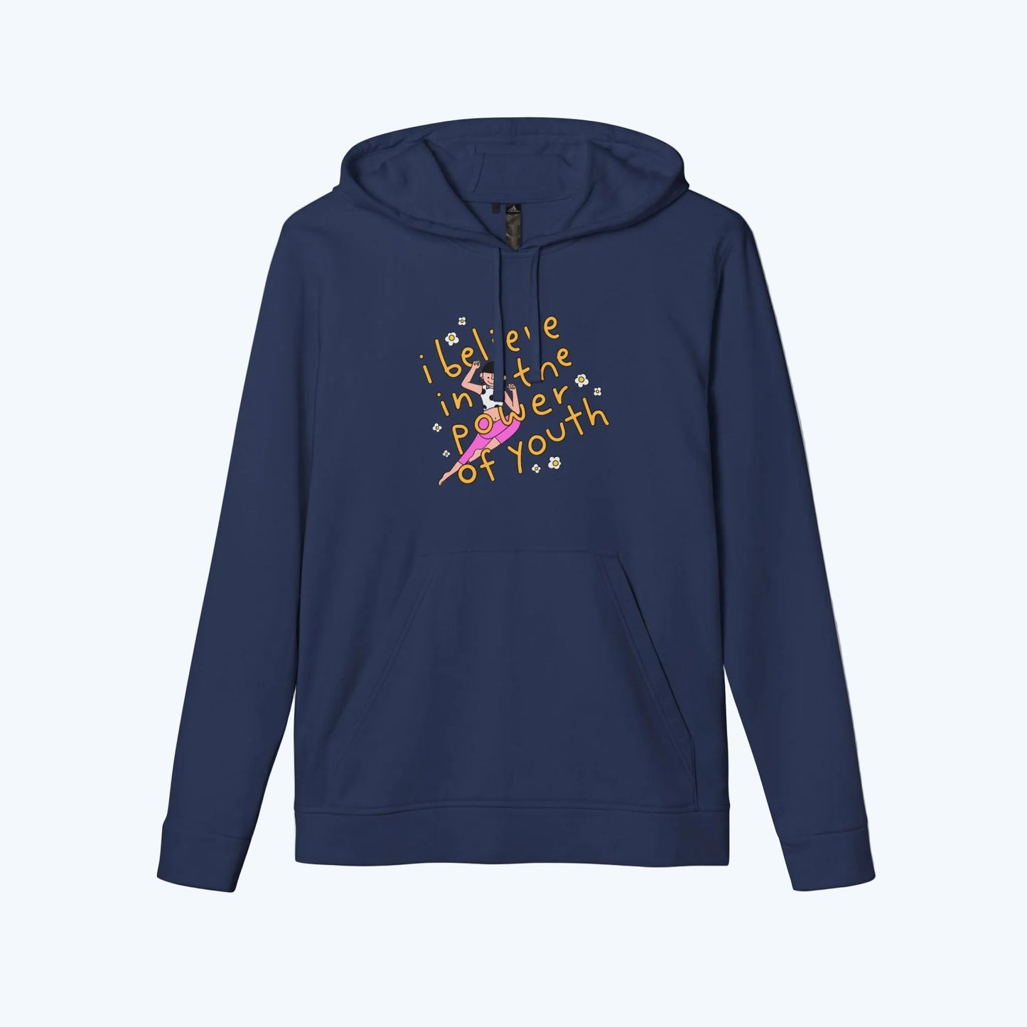 Hoodie — "I Believe in the Power of Youth" Retro Skate Graphic