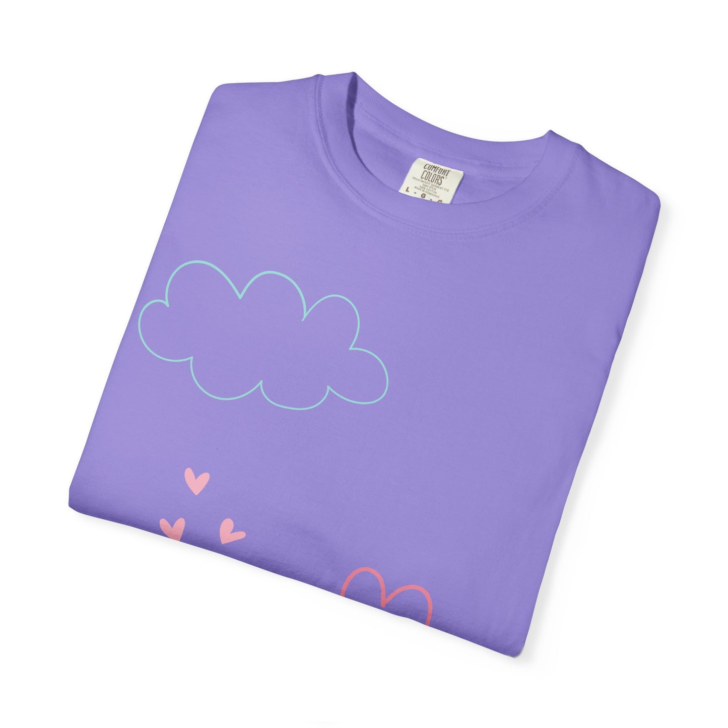Cute Heart String T-Shirt — Hand-Drawn Love Graphic Tee