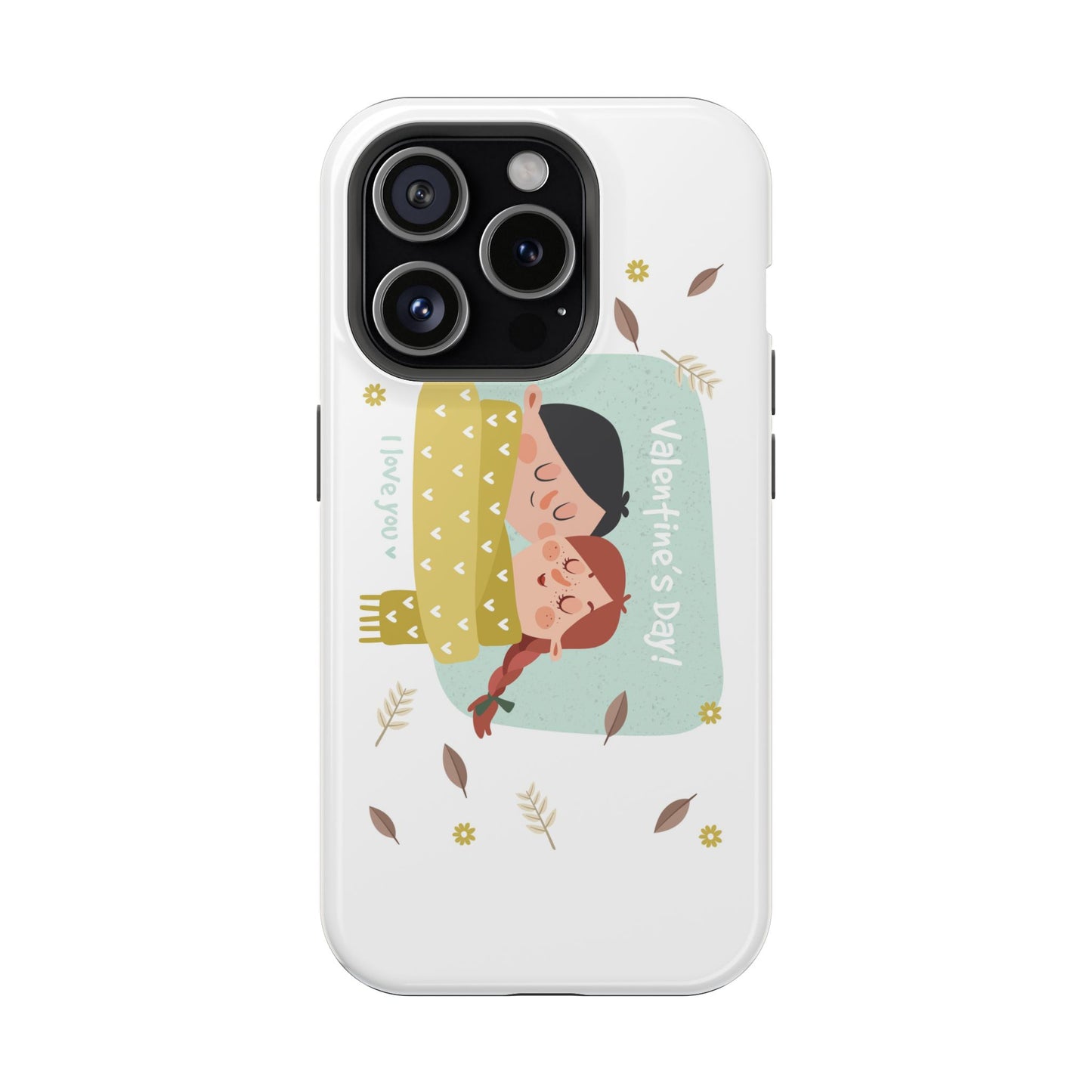 Valentine's Day Cute Couple Phone Case — Magnetic Impact-Resistant
