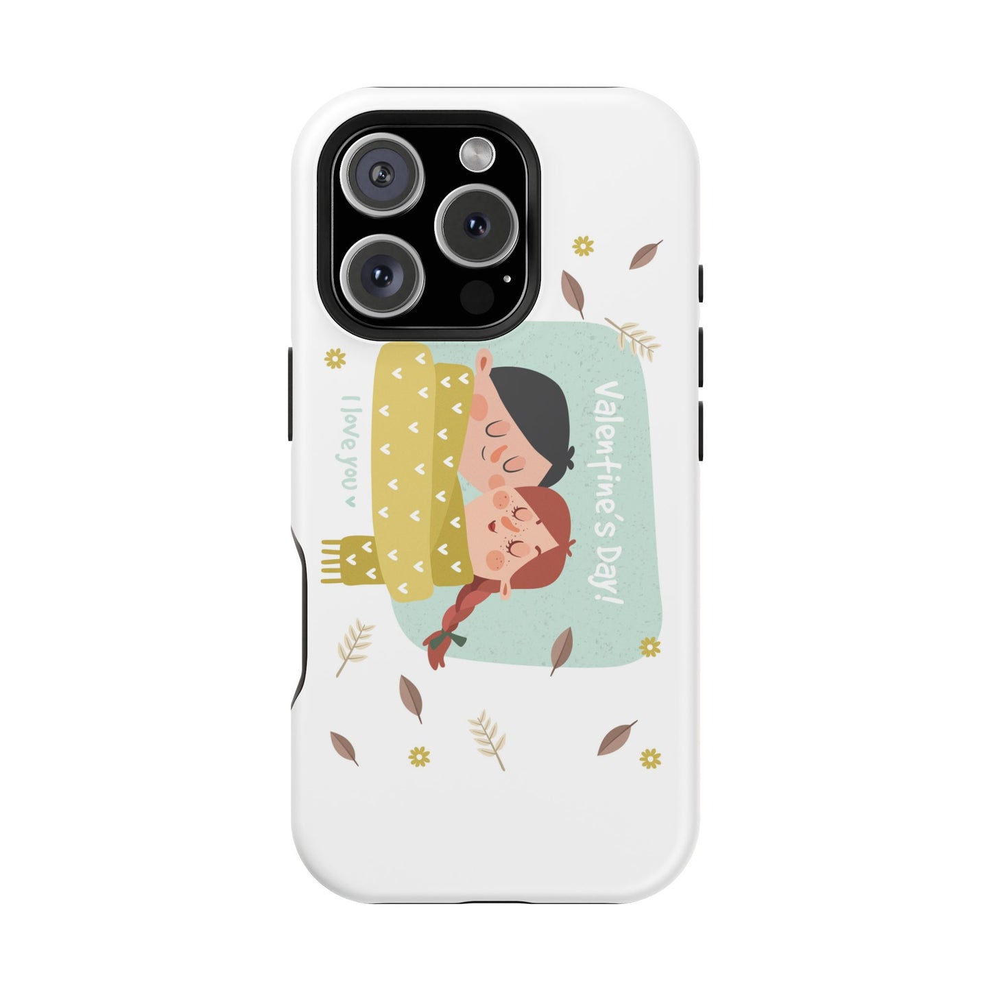 Valentine's Day Cute Couple Phone Case — Magnetic Impact-Resistant