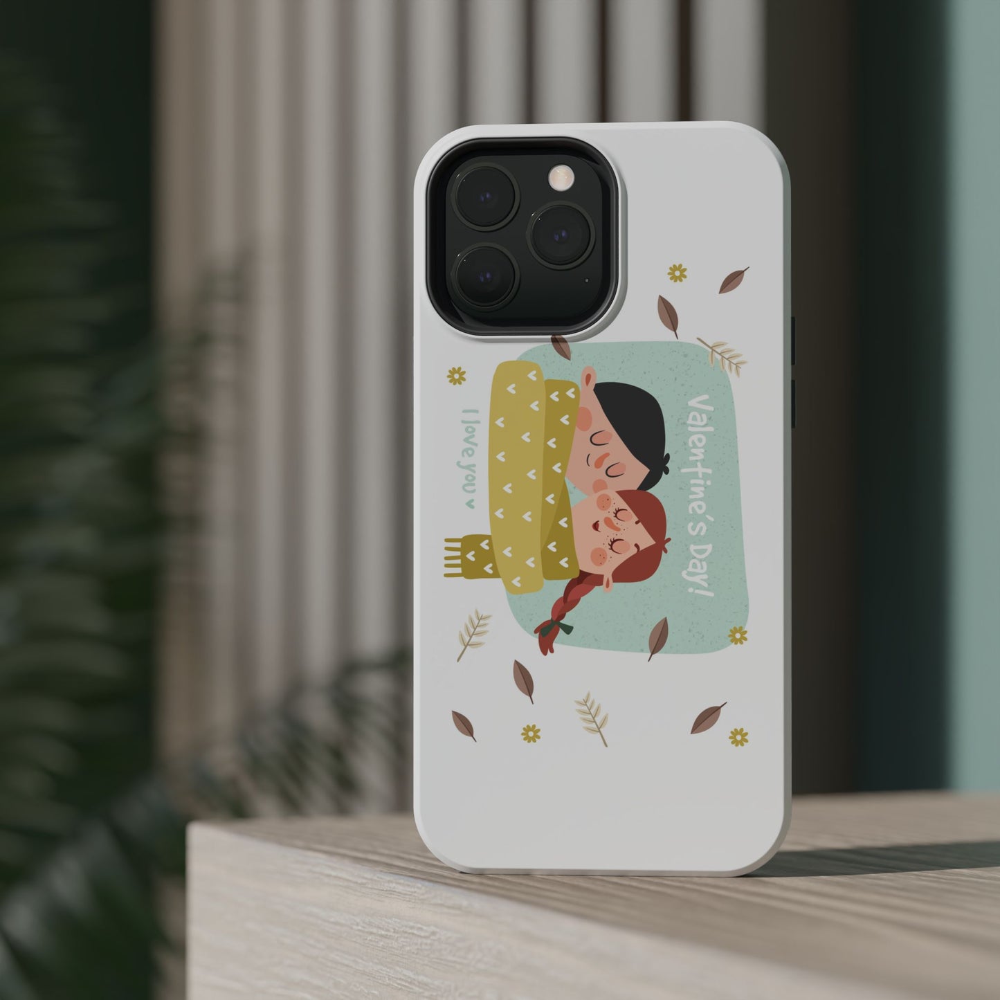 Valentine's Day Cute Couple Phone Case — Magnetic Impact-Resistant