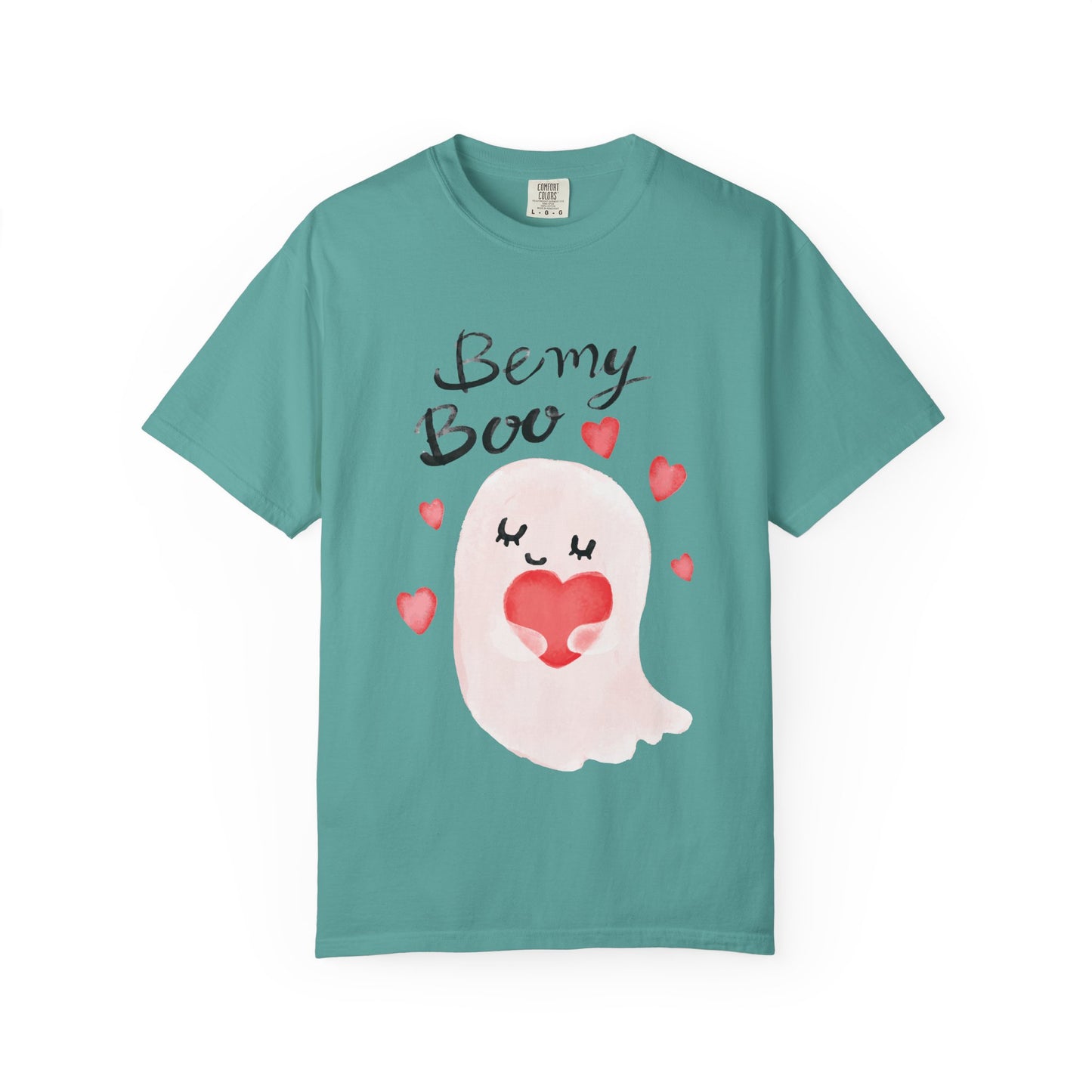Be My Boo T-Shirt — Cute Valentine Ghost Shirt with Hearts
