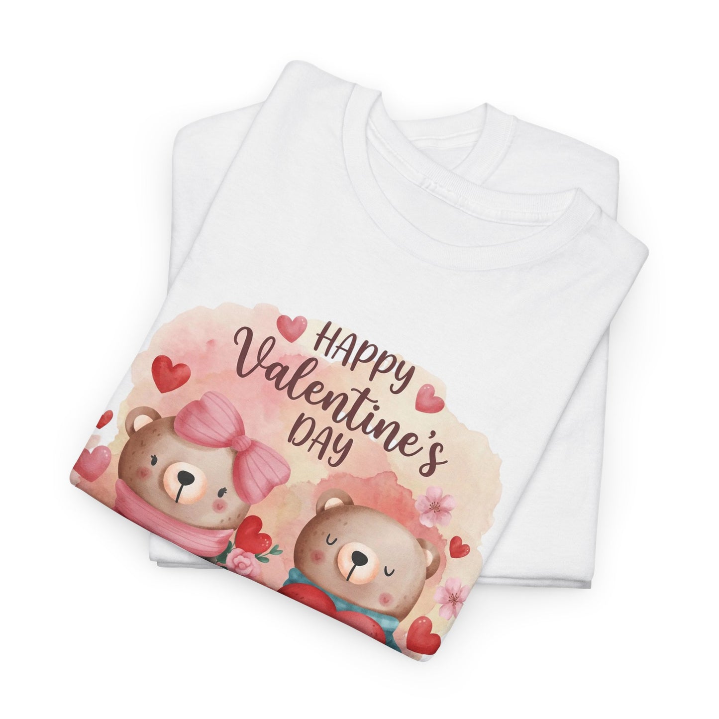 Valentine's Day Cute Teddy Couple T-Shirt — "Forever & Always" Cotton Tee