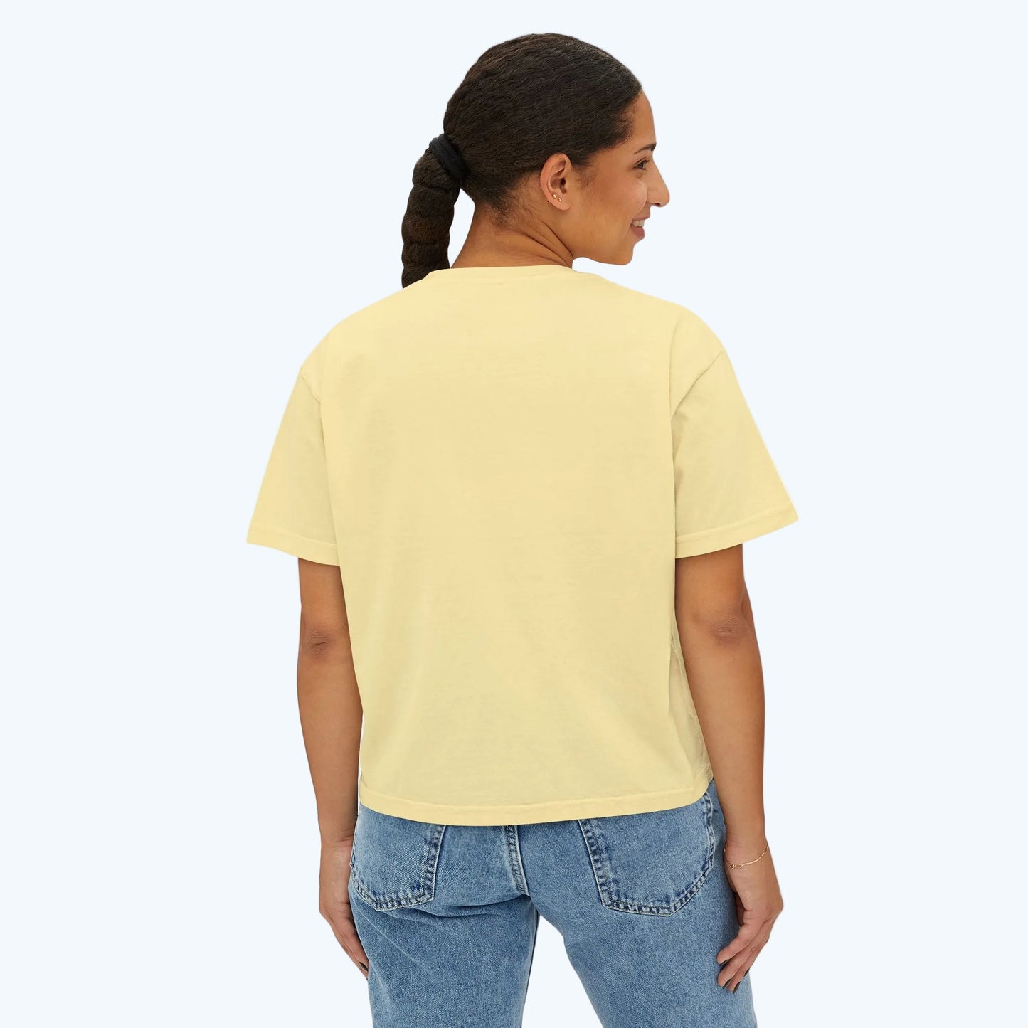 Women's Tee — Cute "Happy Yoga Day" Cat Pose Graphic