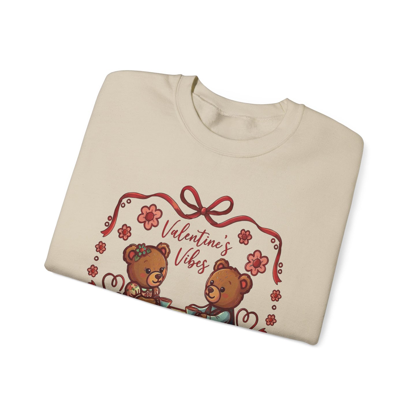 Valentine Vibes Teddy Bears Crewneck Sweatshirt