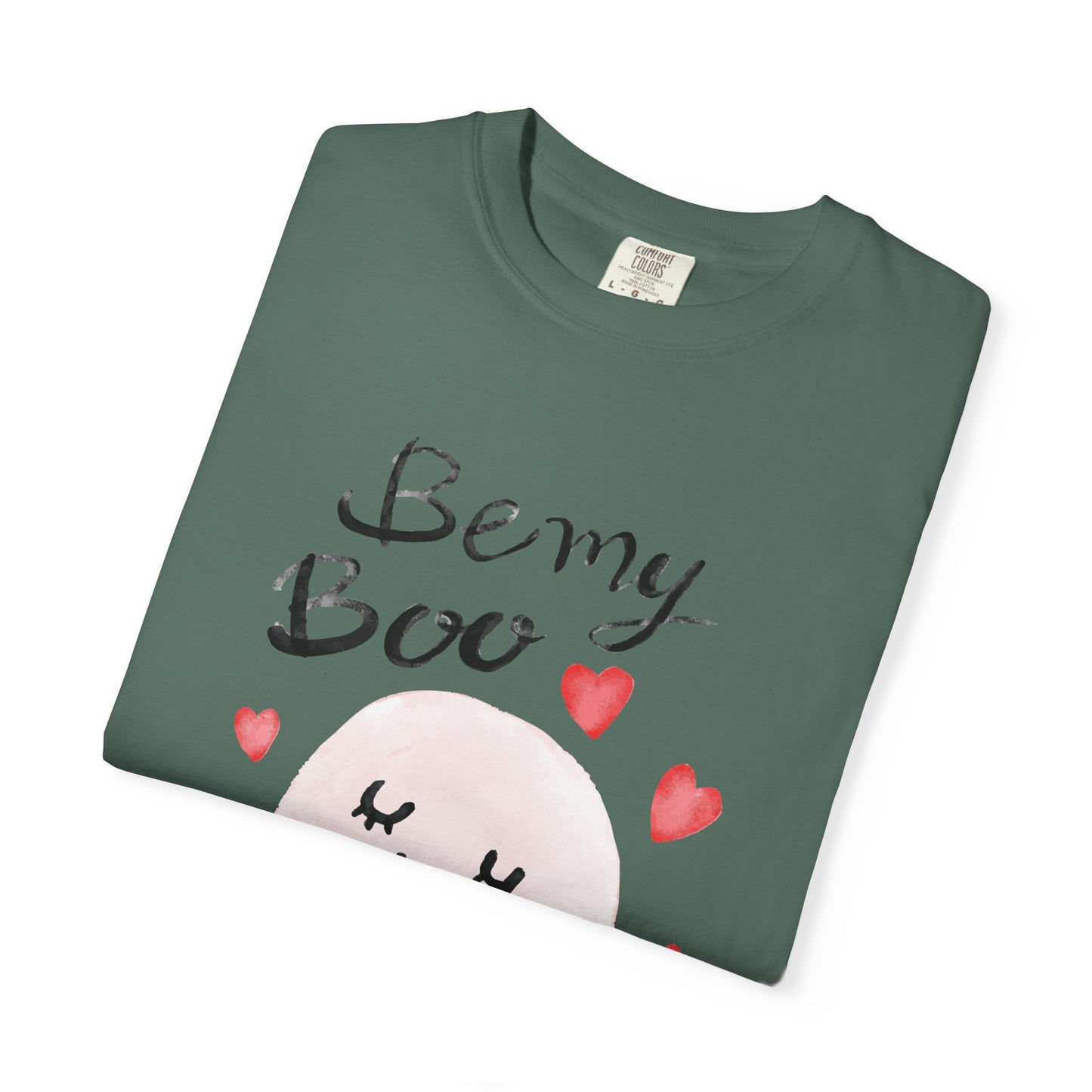 Be My Boo T-Shirt — Cute Valentine Ghost Shirt with Hearts