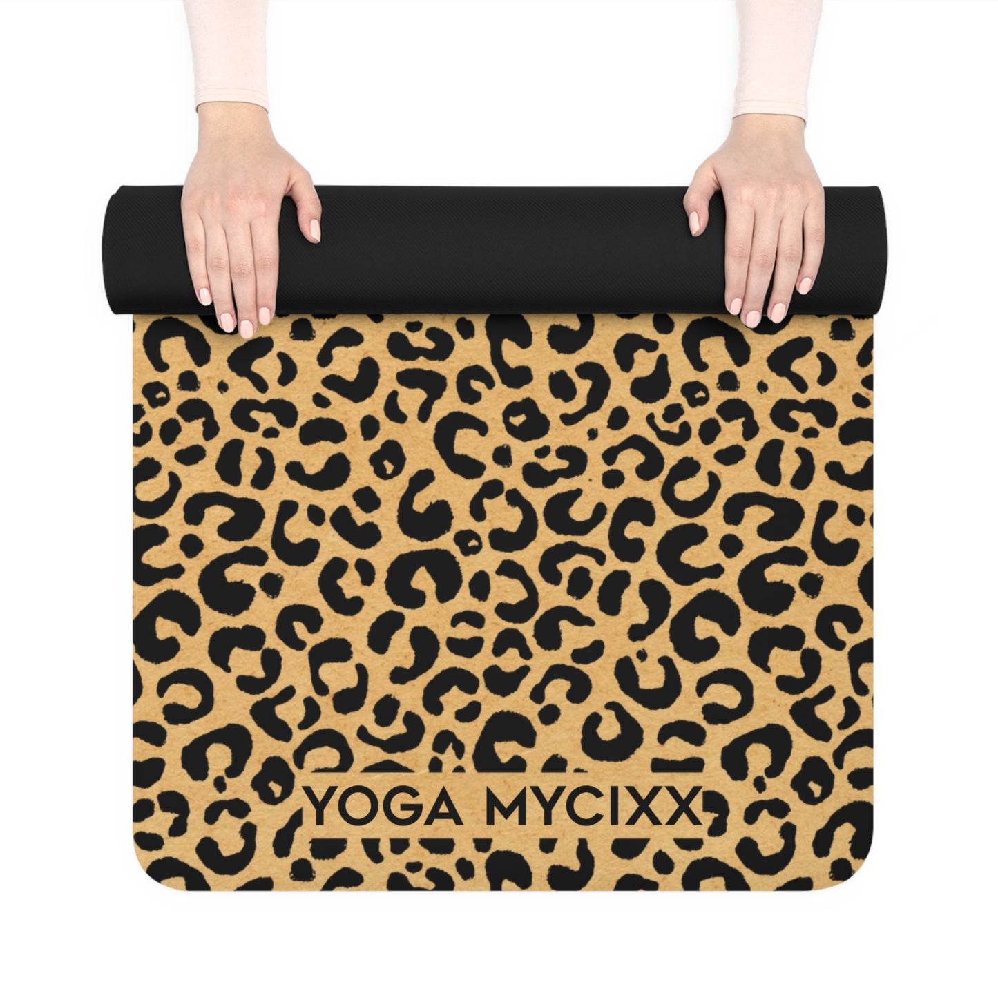 Leopard Print Rubber Yoga Mat — Non‑Slip Eco Fitness Mat