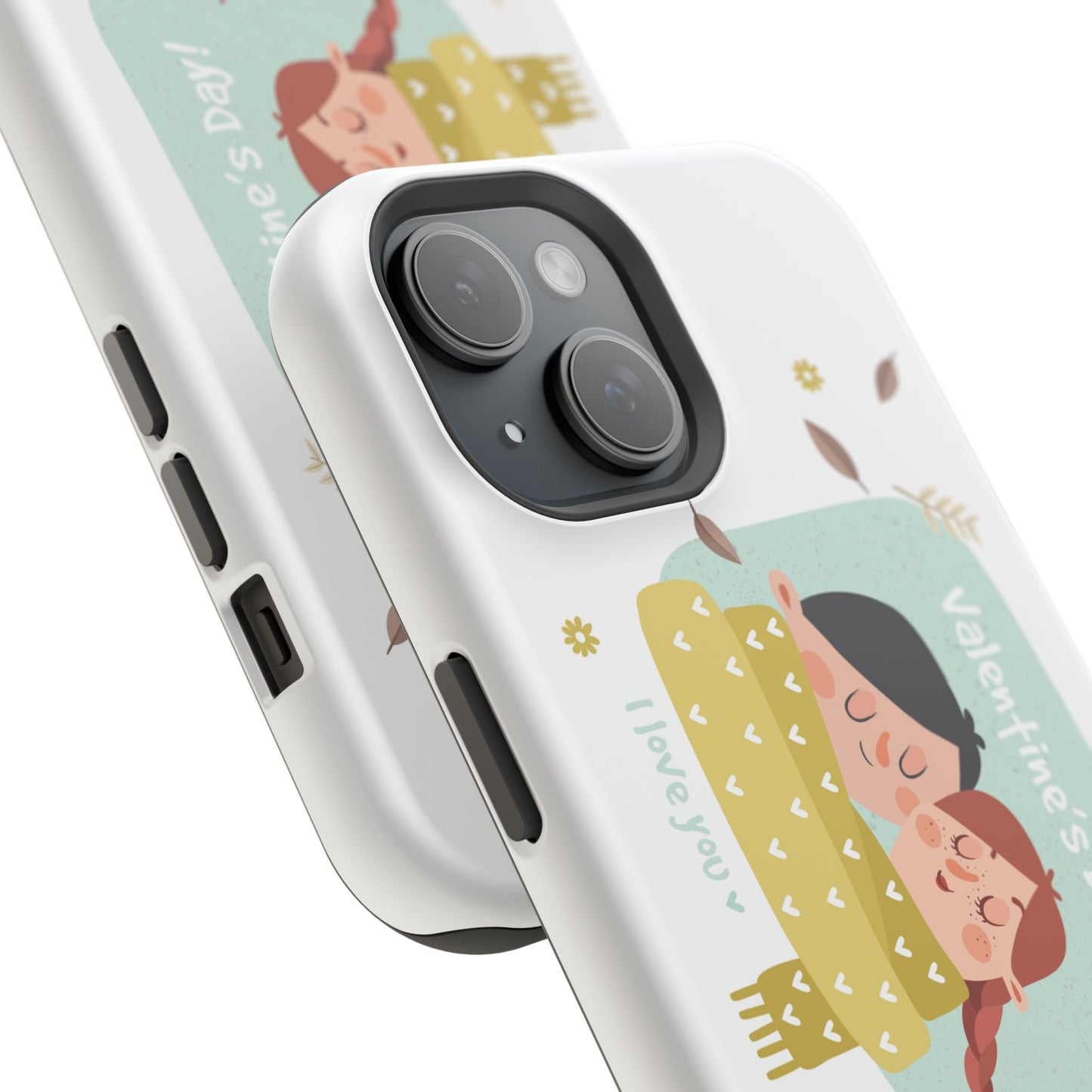 Valentine's Day Cute Couple Phone Case — Magnetic Impact-Resistant