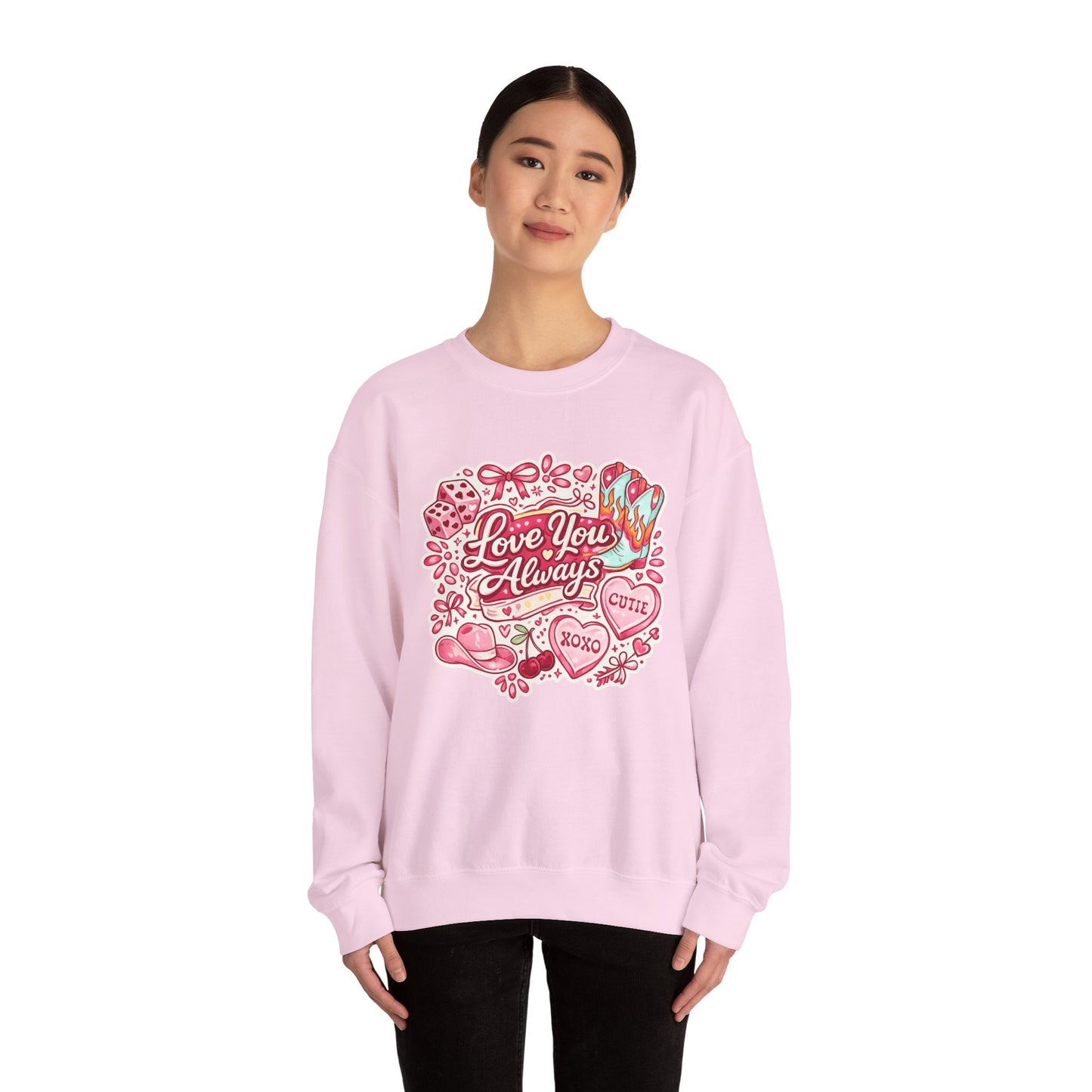 Valentine 'Love You Always' Crewneck Sweatshirt