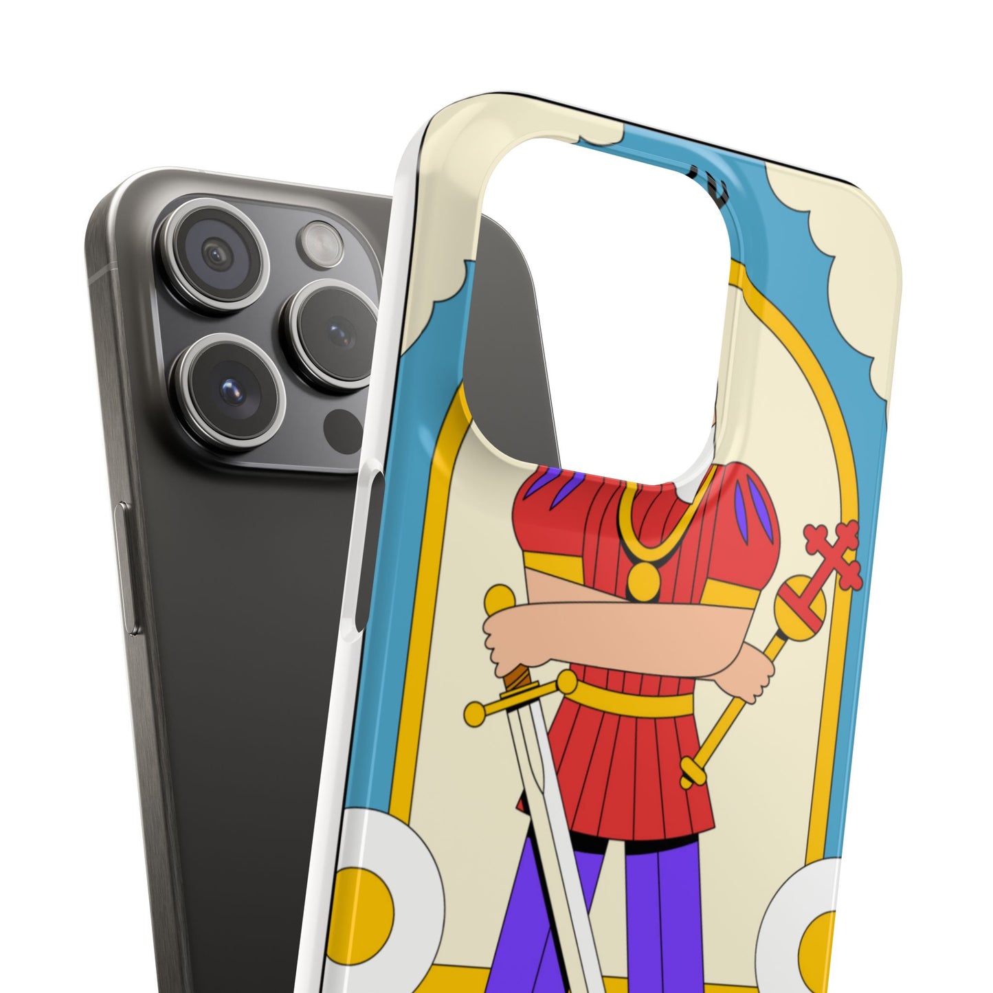 The Emperor Tarot Slim Case — Illustrated Tarot Phone Case