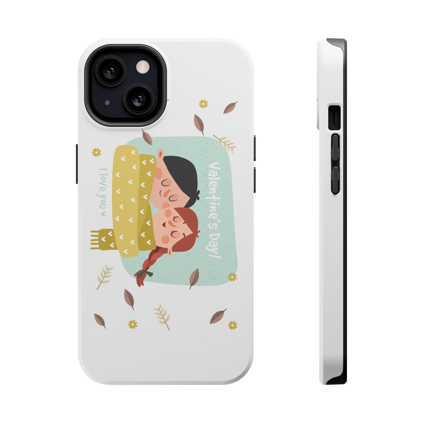 Valentine's Day Cute Couple Phone Case — Magnetic Impact-Resistant