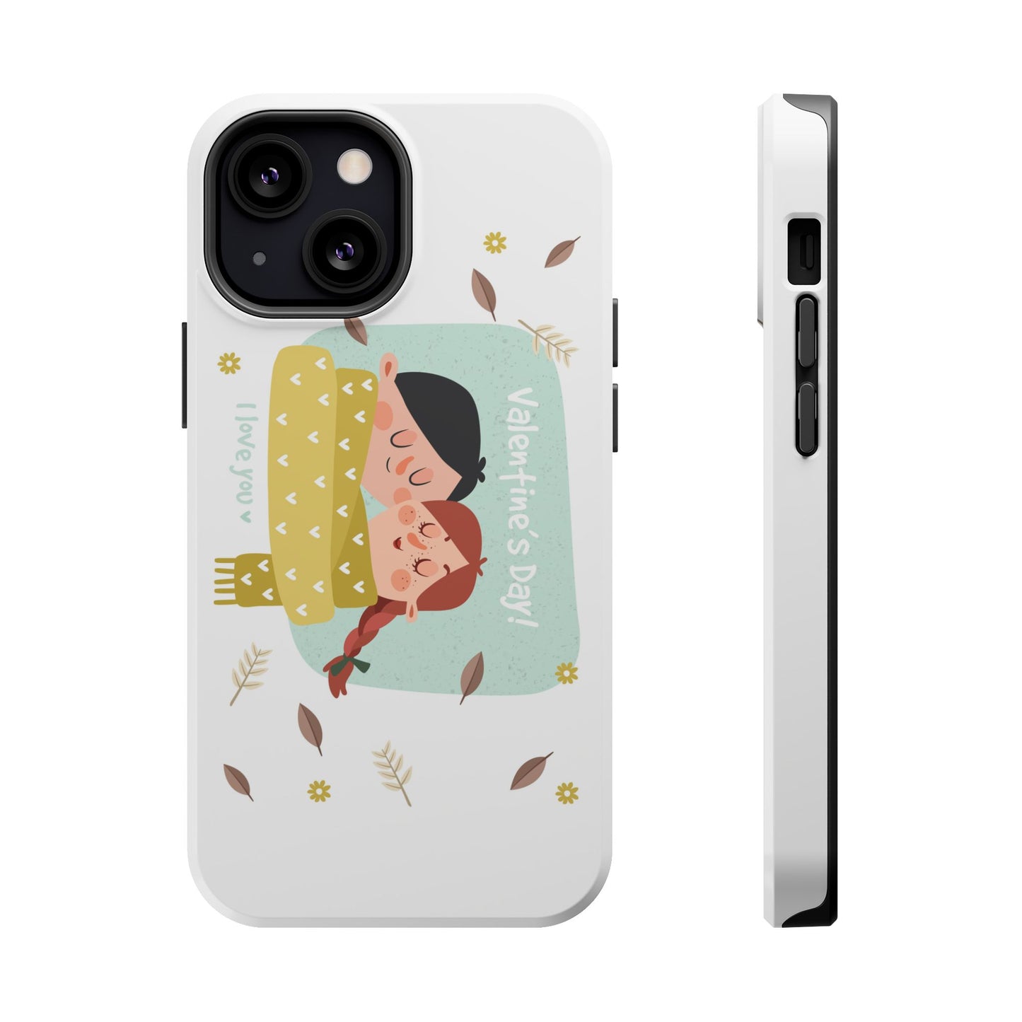 Valentine's Day Cute Couple Phone Case — Magnetic Impact-Resistant