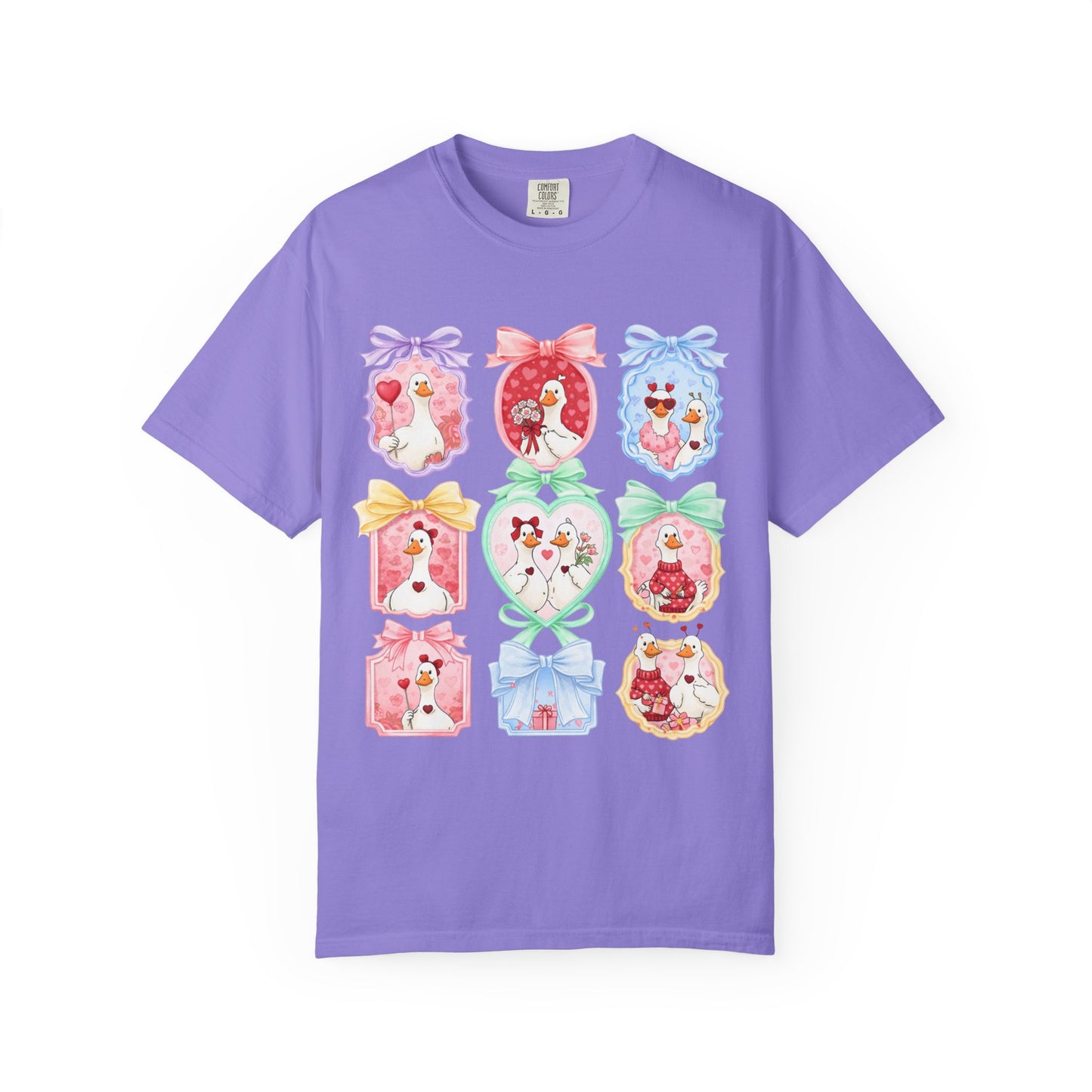Cute Vintage Frame Dogs T-Shirt — Whimsical Pastel Puppy Art Tee