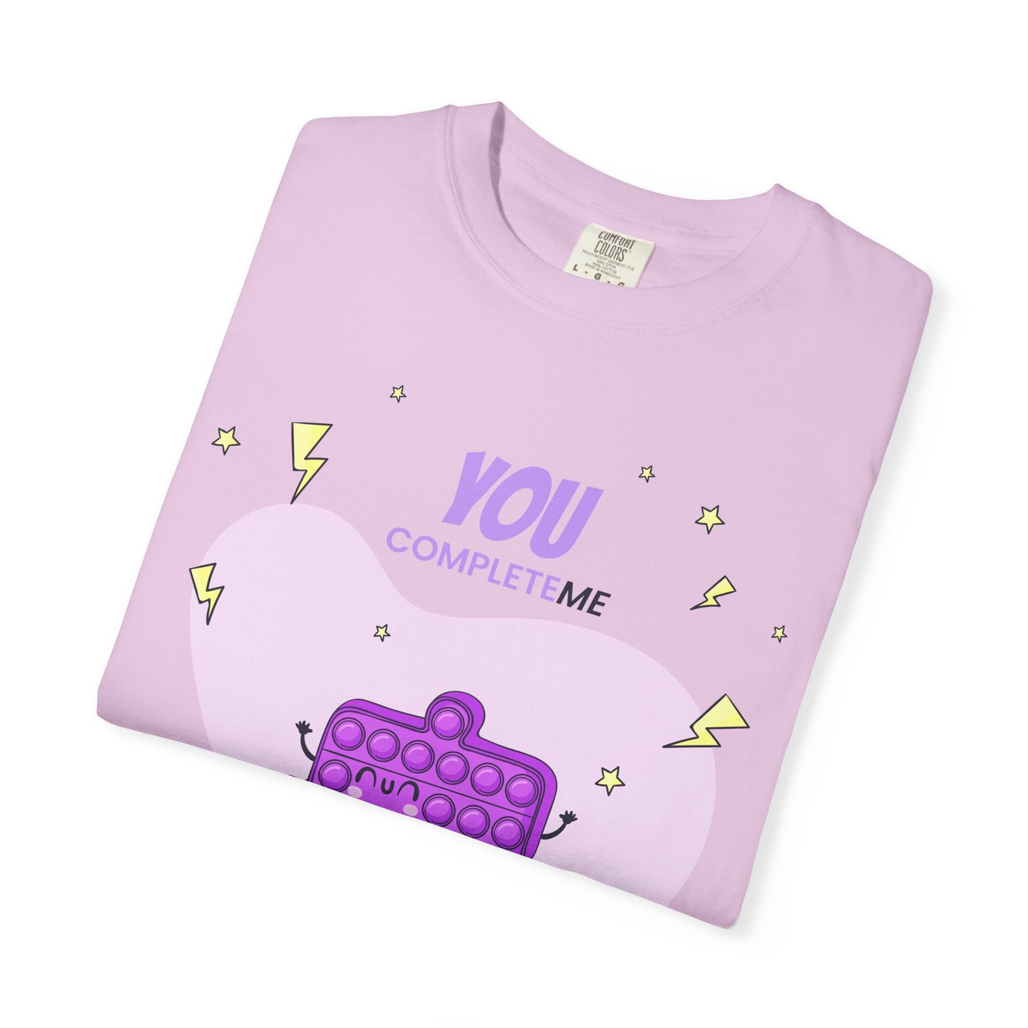 Pop It Heart T-Shirt – "You Complete Me" Cute Fidget Toy Graphic Tee