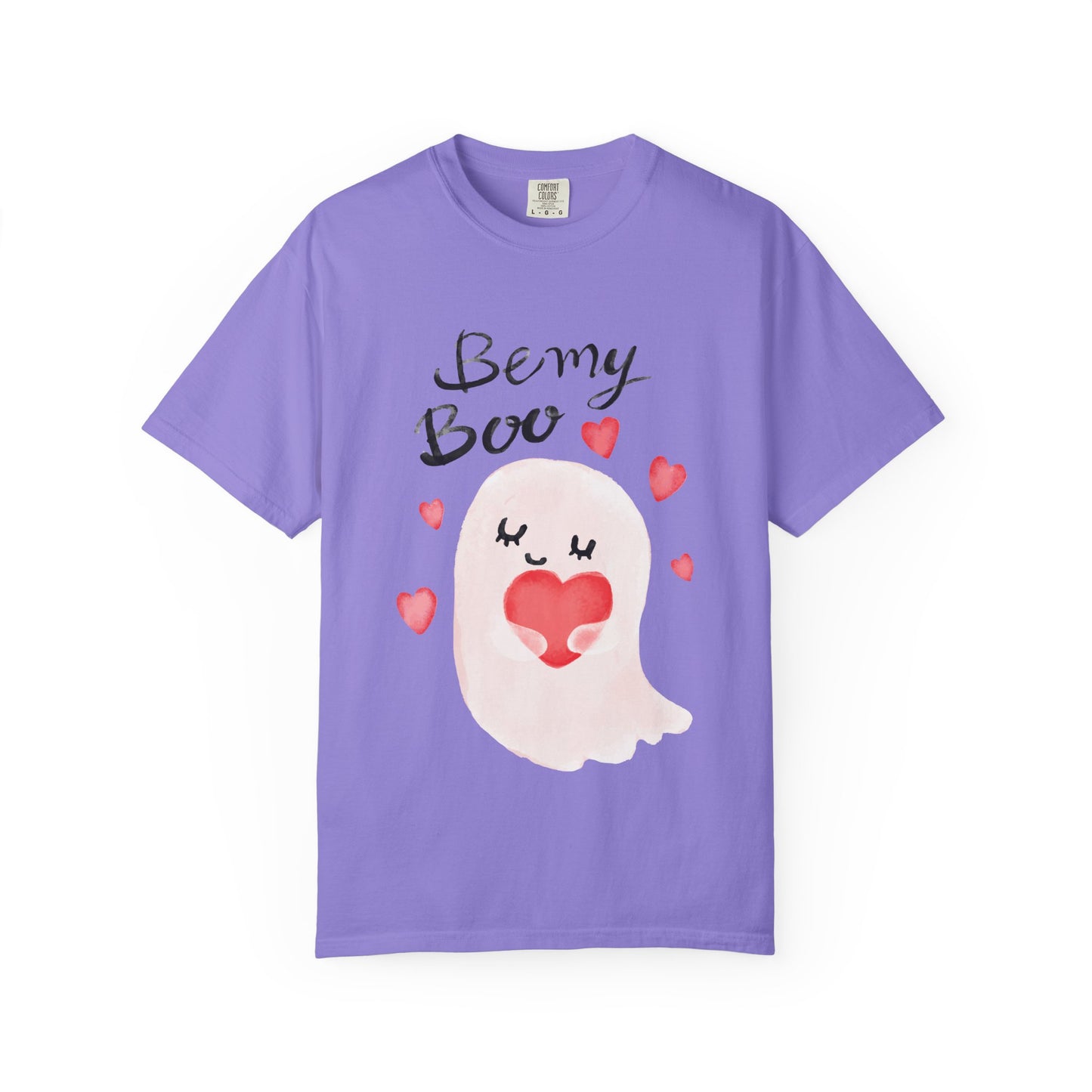 Be My Boo T-Shirt — Cute Valentine Ghost Shirt with Hearts