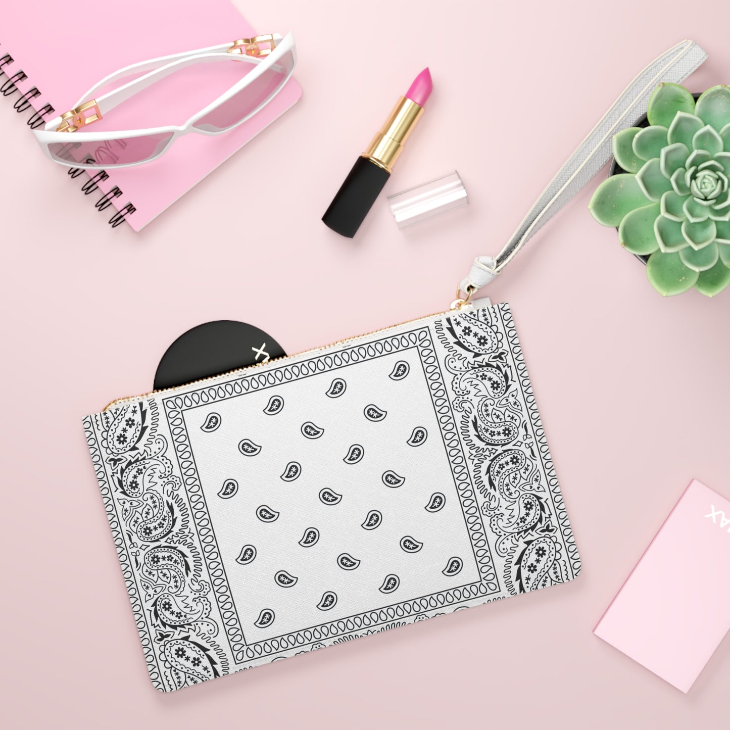 Elegant Graphic Clutch Bag, Trendy Accessory, Stylish Pouch, Handbag Organizer, Gift for Her, Fashion Statement