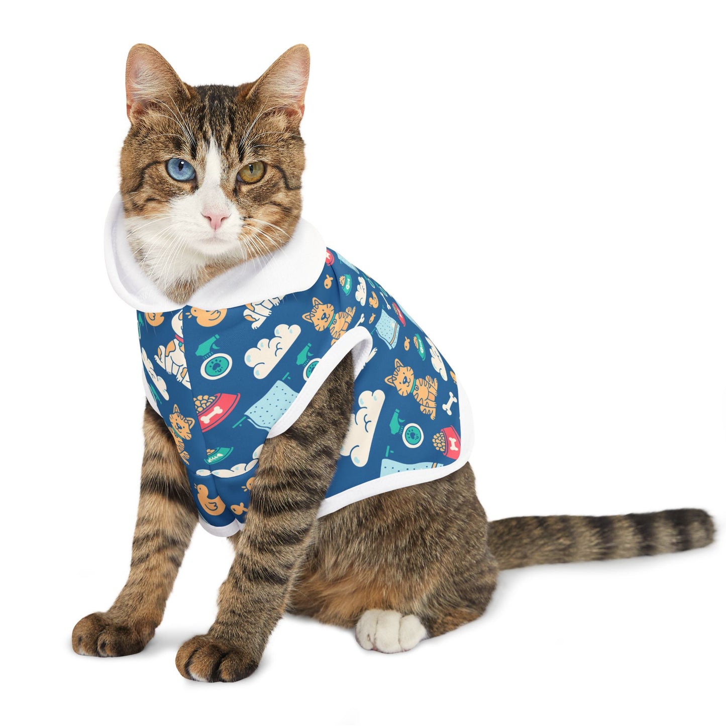 Adorable Cat-Themed Pet Hoodie for Cozy Comfort