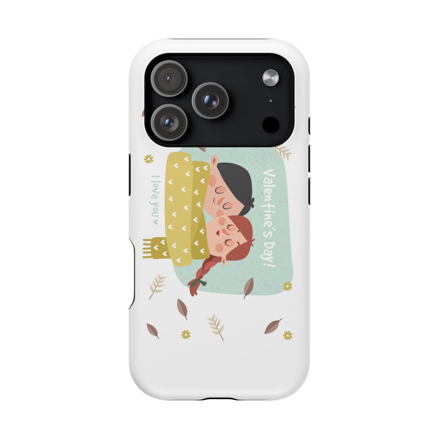 Valentine's Day Cute Couple Phone Case — Magnetic Impact-Resistant