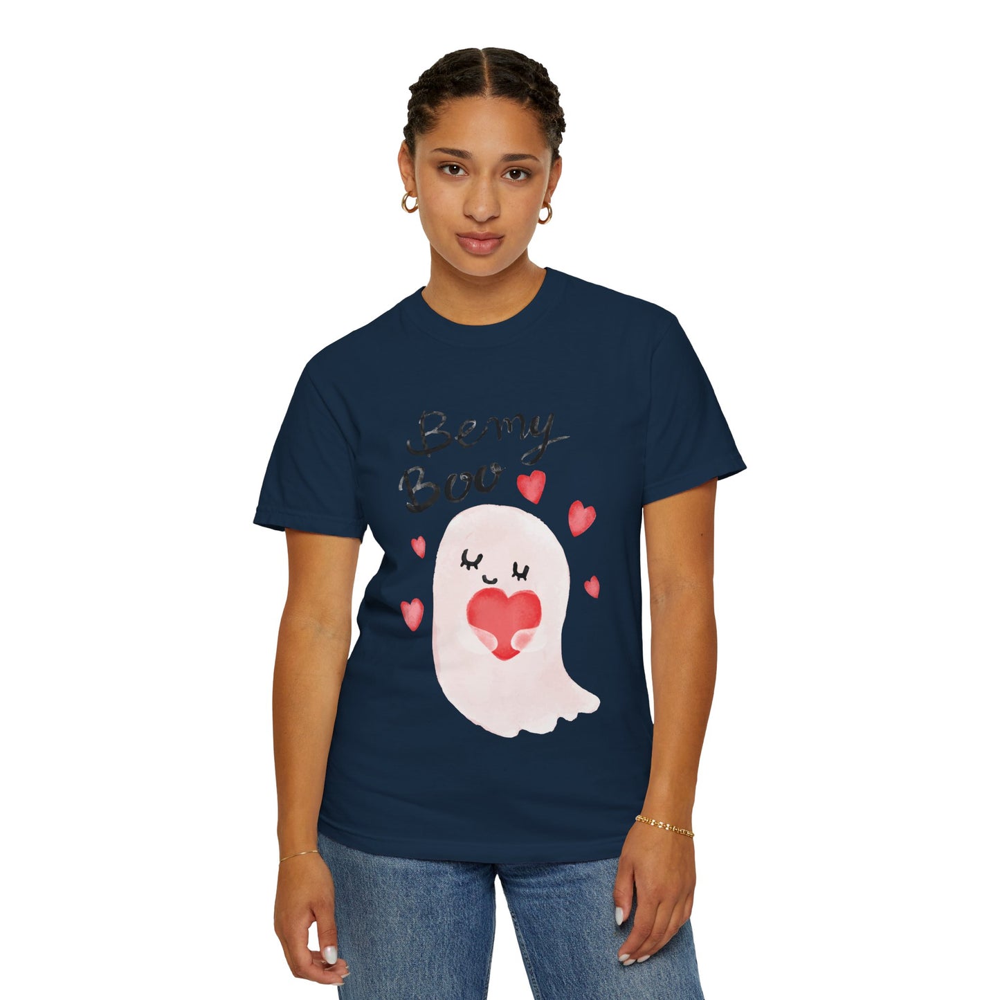 Be My Boo T-Shirt — Cute Valentine Ghost Shirt with Hearts
