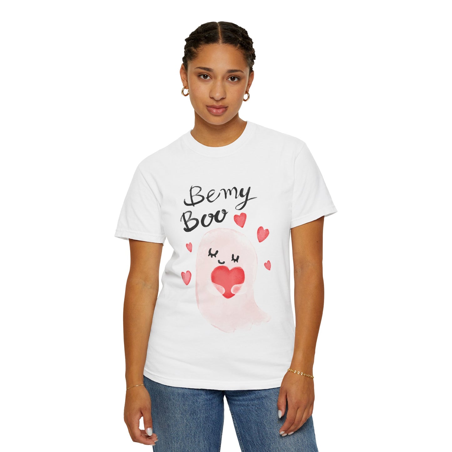 Be My Boo T-Shirt — Cute Valentine Ghost Shirt with Hearts