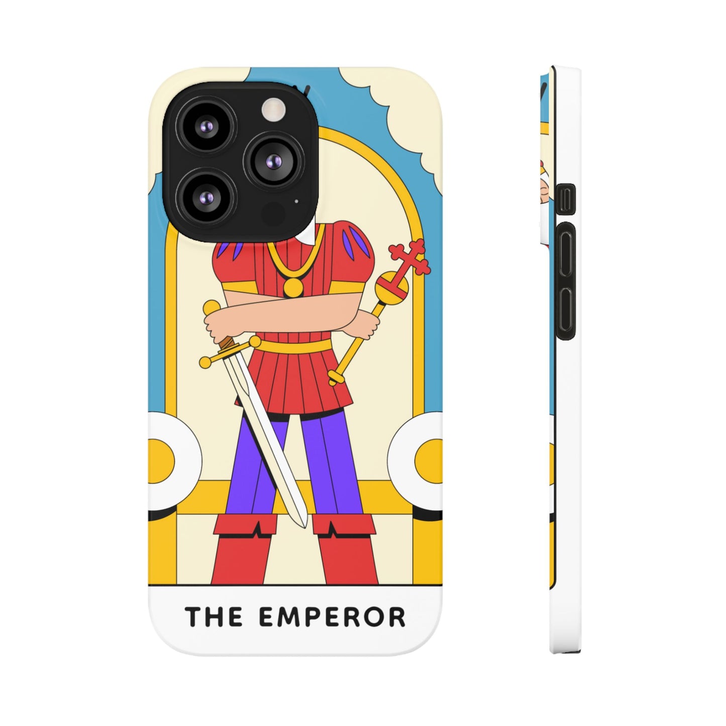 The Emperor Tarot Slim Case — Illustrated Tarot Phone Case