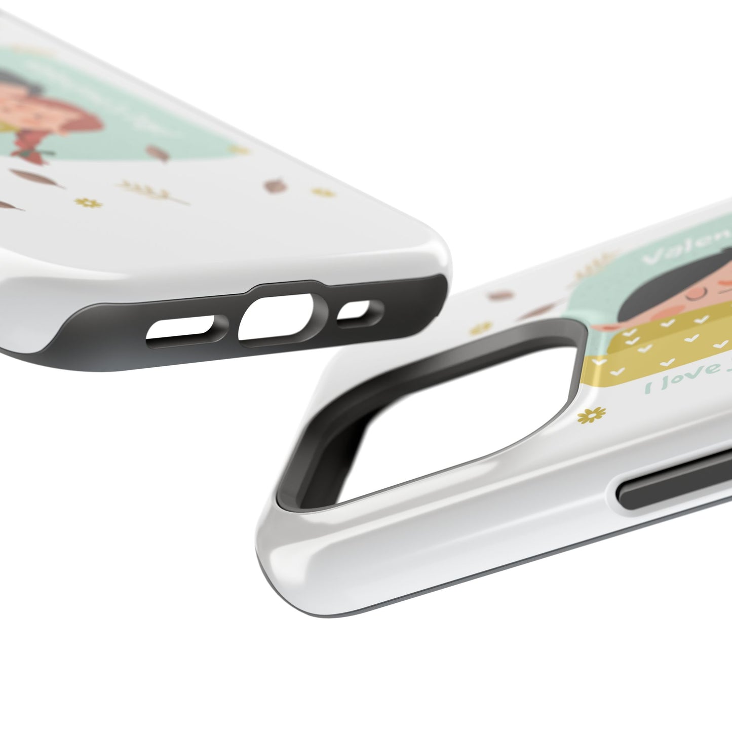 Valentine's Day Cute Couple Phone Case — Magnetic Impact-Resistant