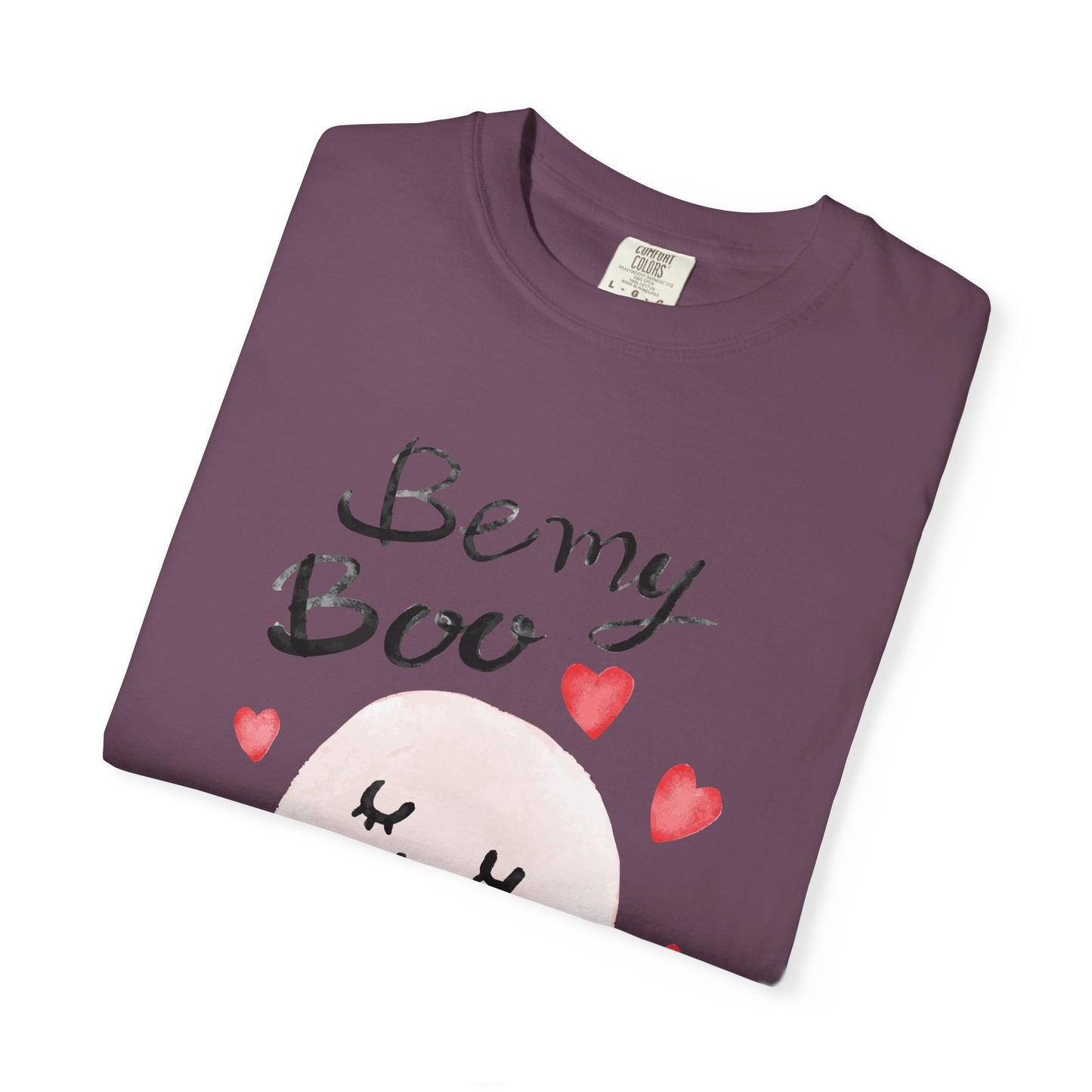 Be My Boo T-Shirt — Cute Valentine Ghost Shirt with Hearts