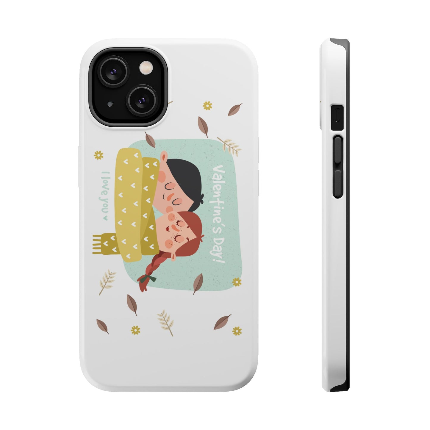 Valentine's Day Cute Couple Phone Case — Magnetic Impact-Resistant