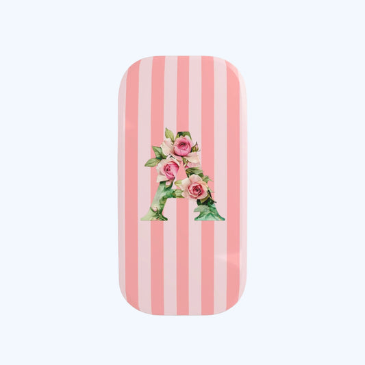 Striped Pink Phone Grip — Click-On Phone Stand & Holder