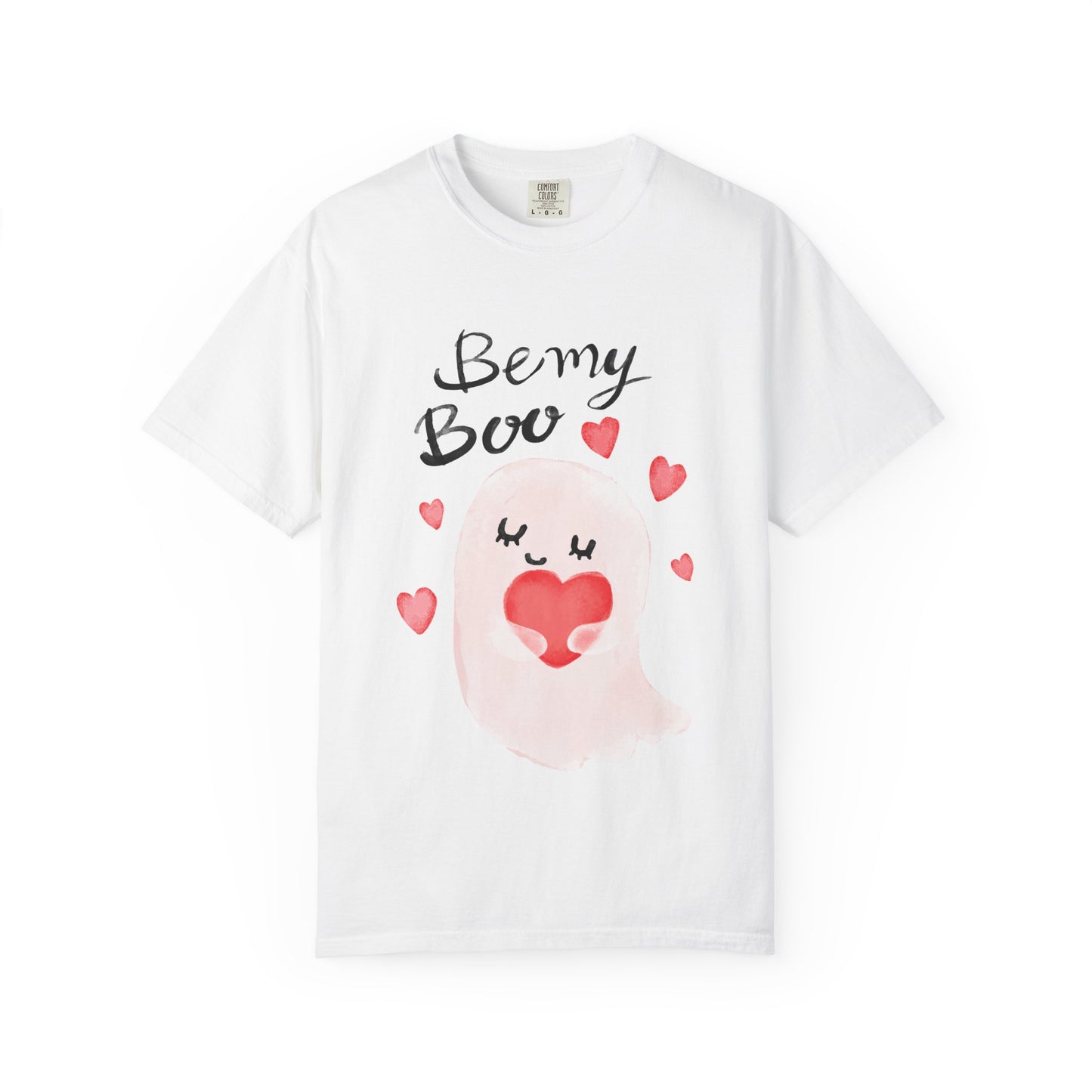 Be My Boo T-Shirt — Cute Valentine Ghost Shirt with Hearts
