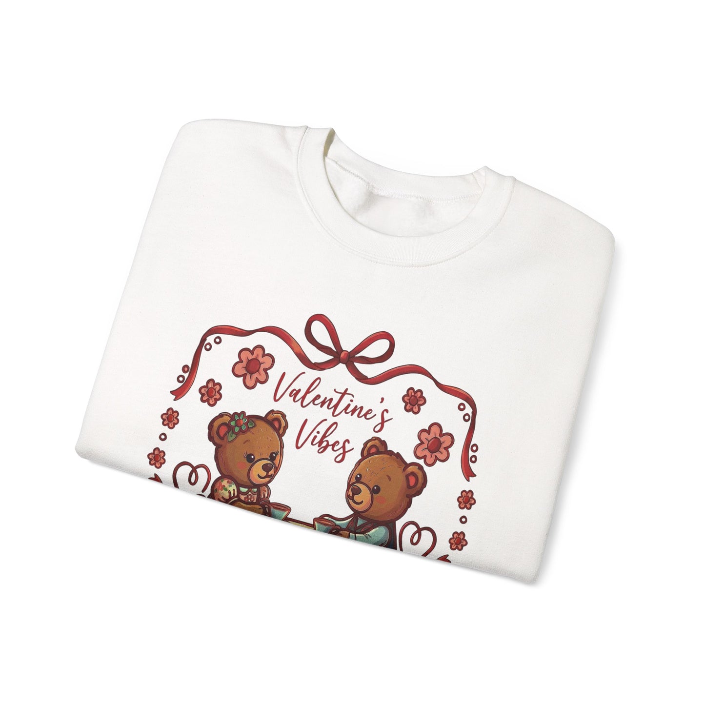 Valentine Vibes Teddy Bears Crewneck Sweatshirt